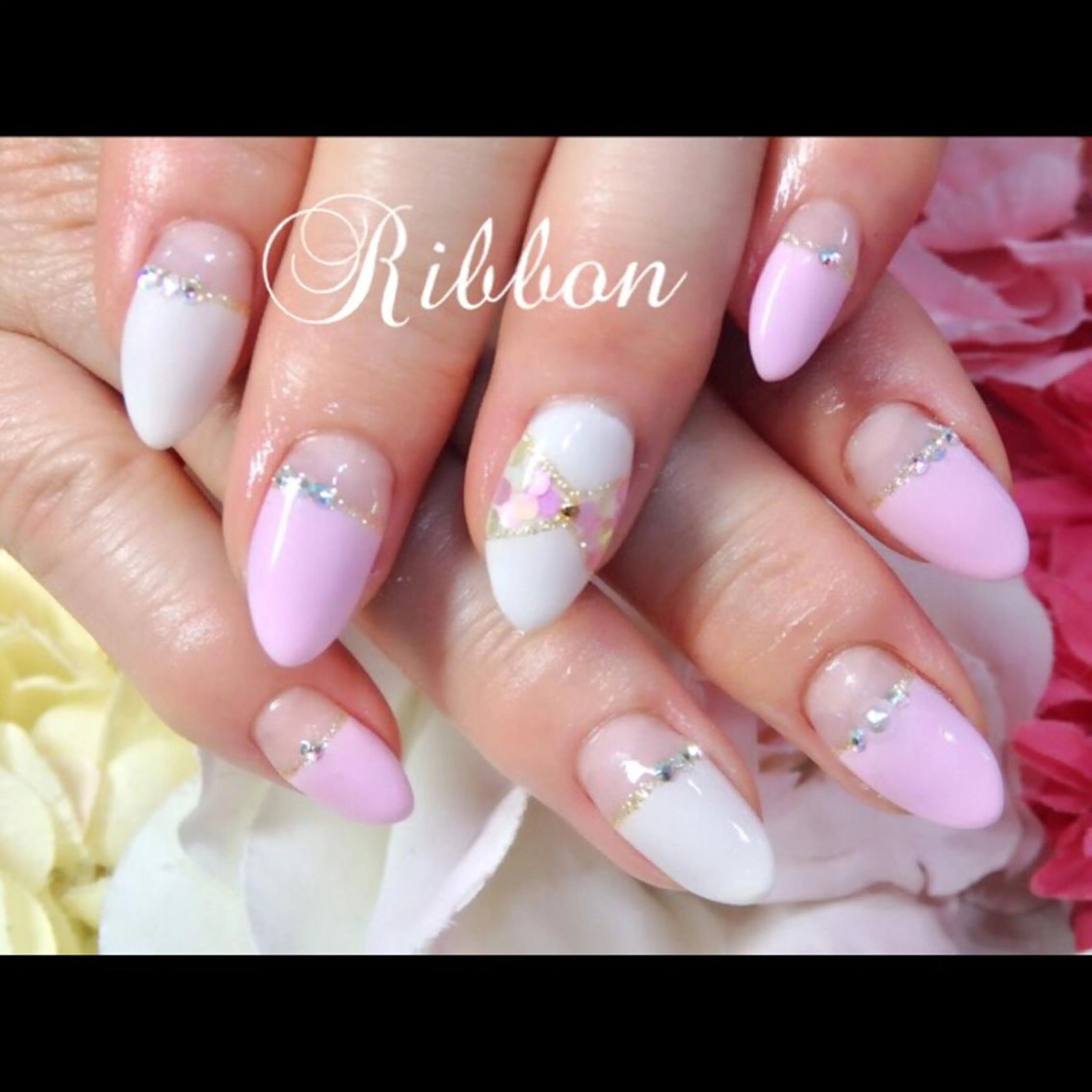ネイル トップネイリスト Ribbon立川店のネイルデザイン