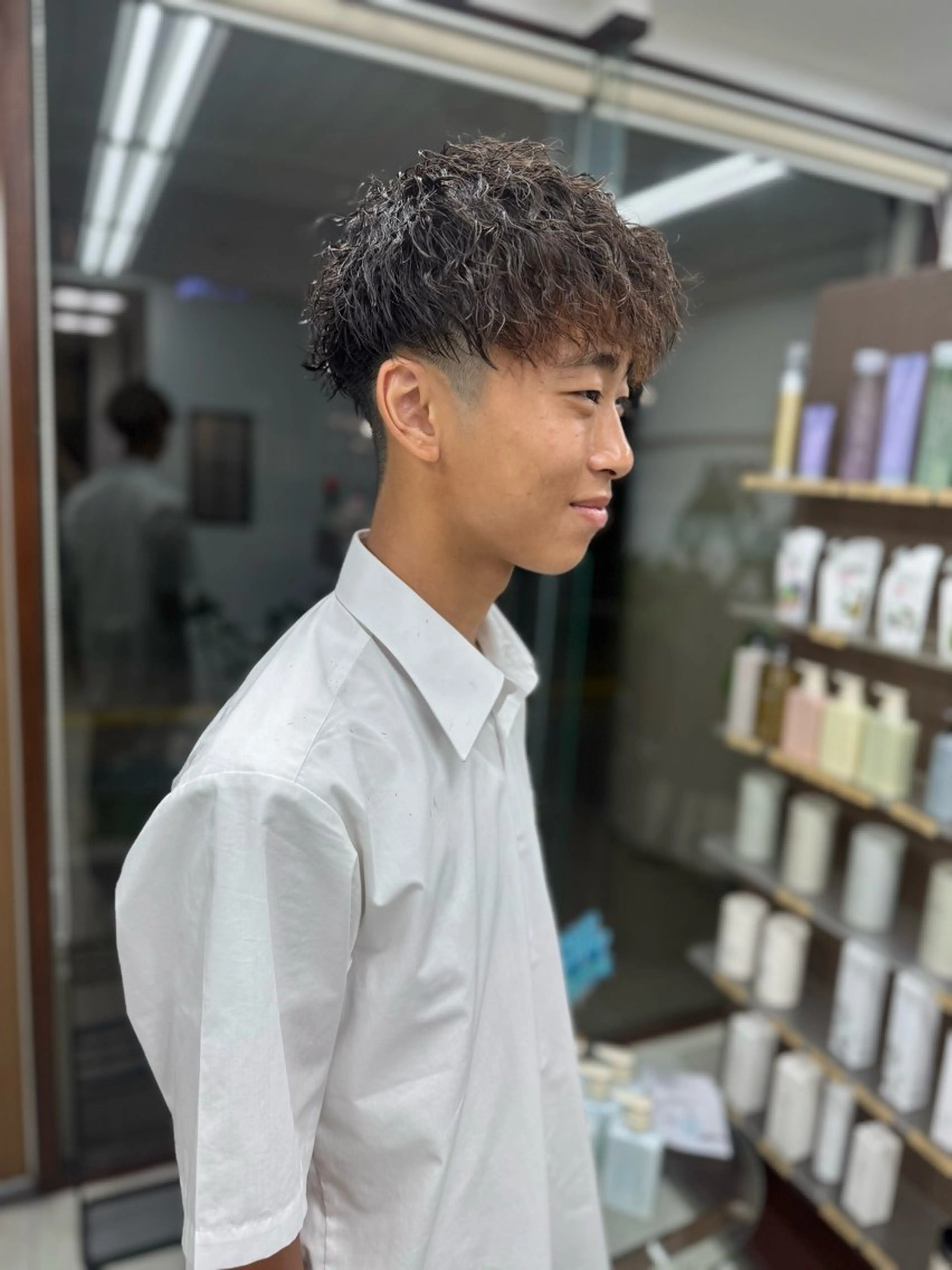 ショート パーマ メンズ ショートヘア メンズパーマの達人 /タカシマ　ダイスケのヘアスタイル