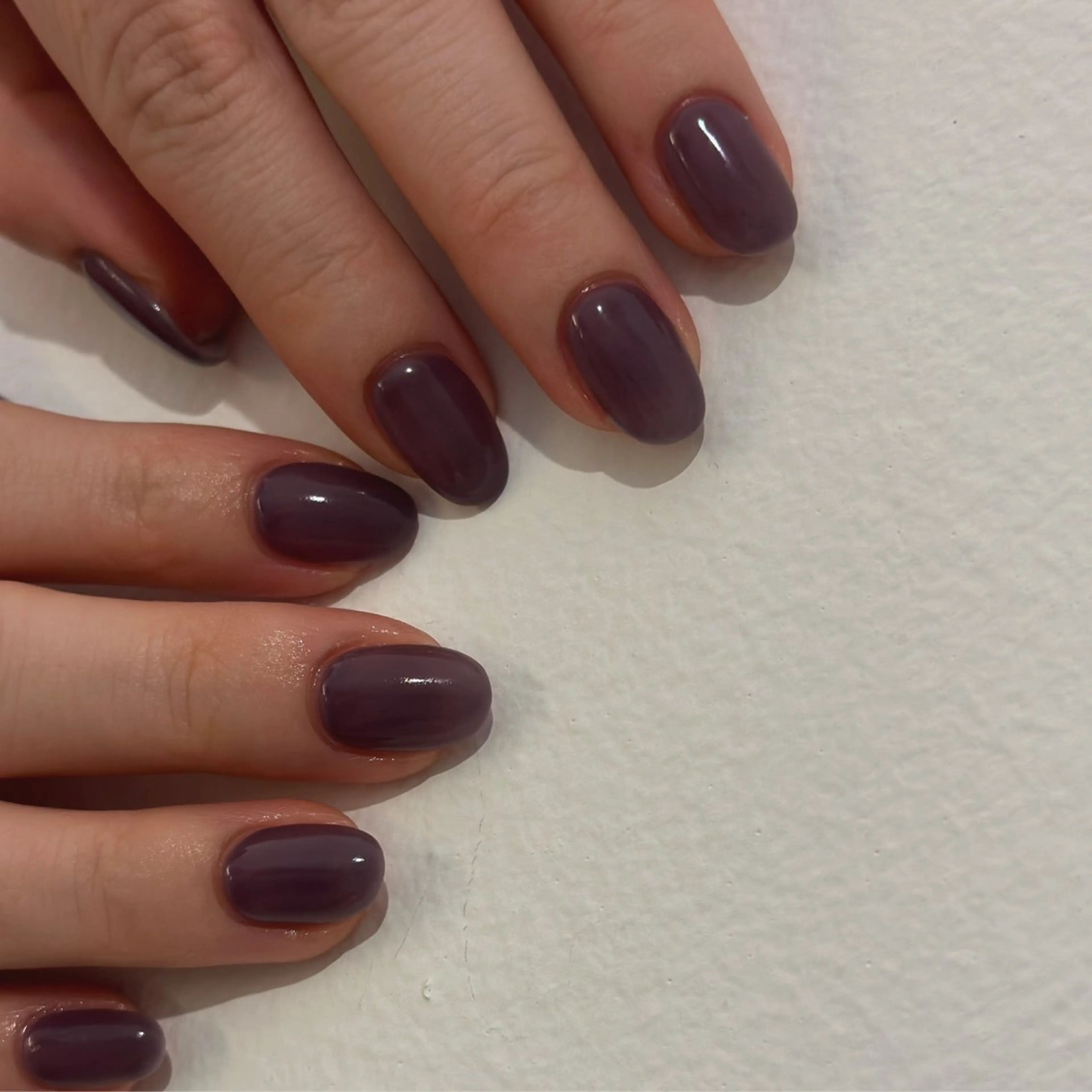 ネイル ワンカラーネイル ハンドネイル Flow nail所属・山本 七海のネイルデザイン