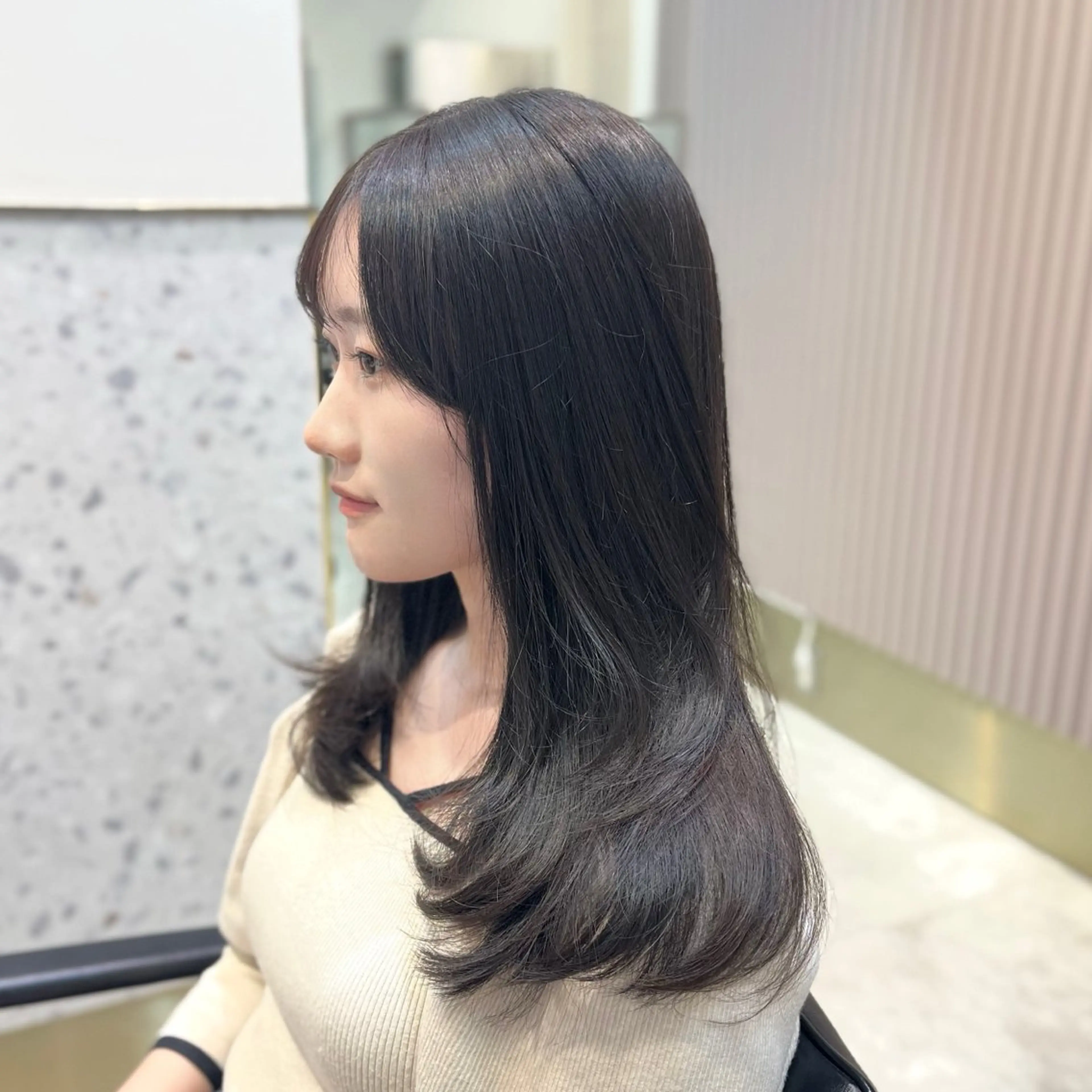 ミディアム カラー ヘアアレンジ GO TODAY SHAiRE SALON  原宿verno店所属・完全💗マンツーマン marinのヘアスタイル