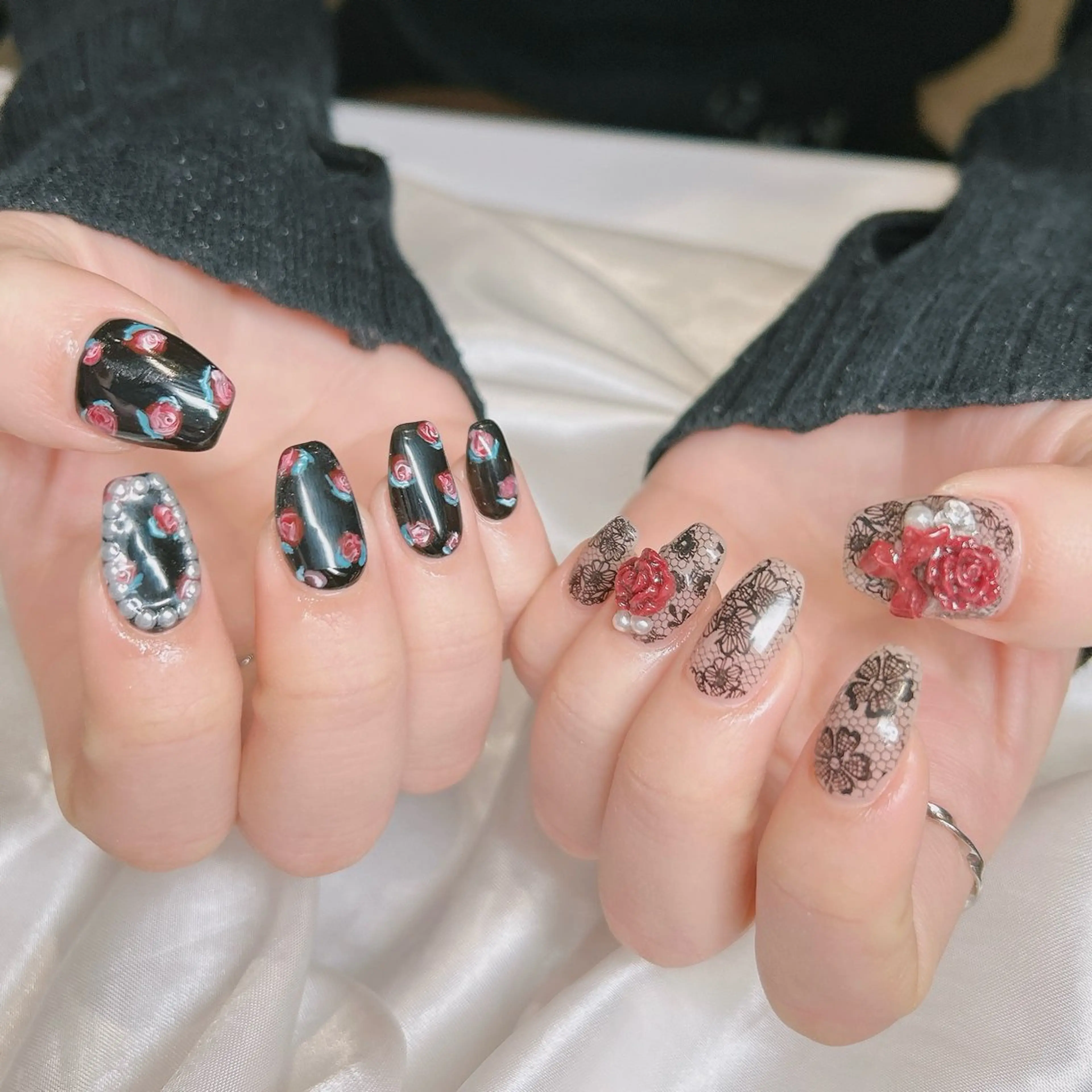 ネイル アートネイル ハンドネイル junna のぞいてねのネイルデザイン