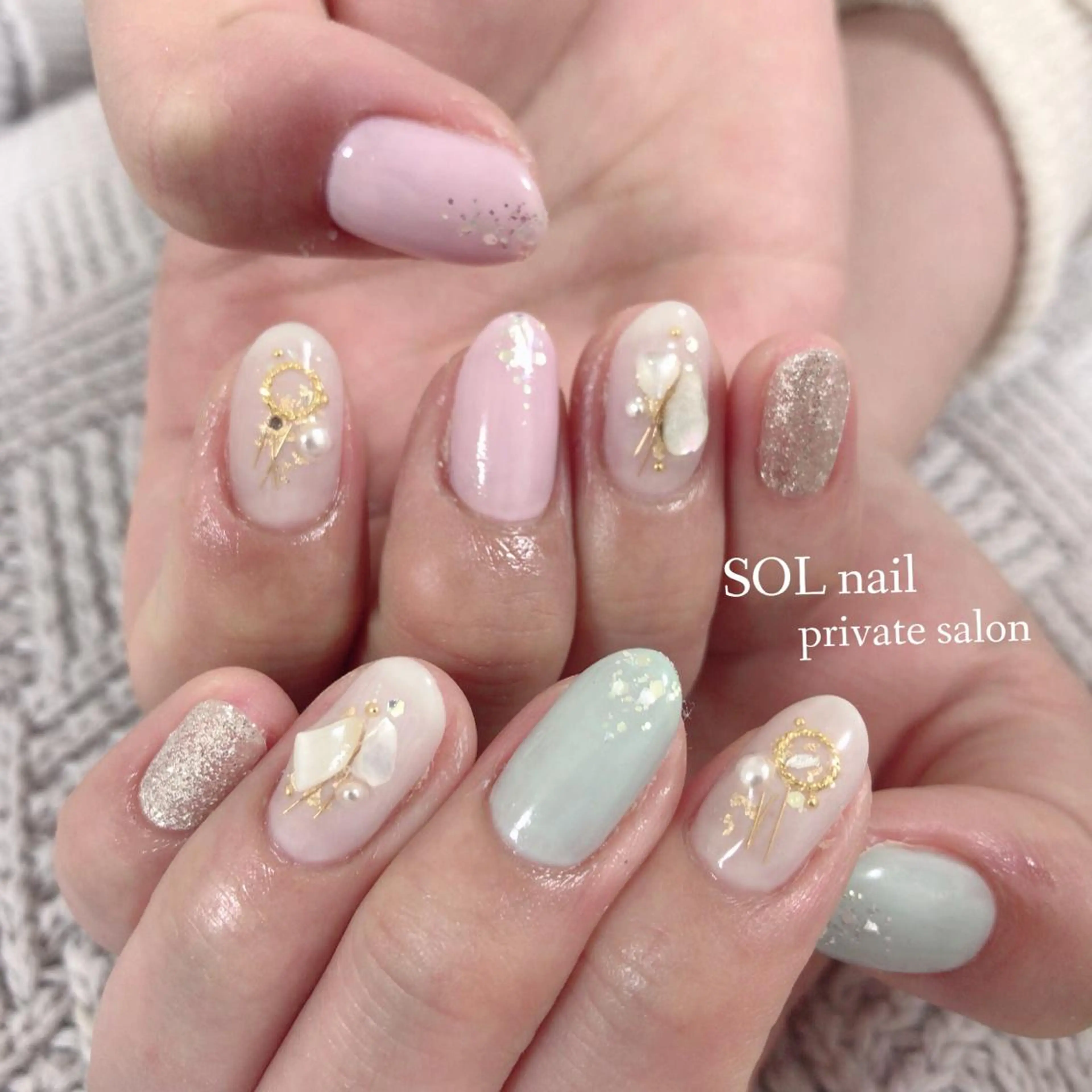 ネイル ハンドネイル SOL NAILのネイルデザイン