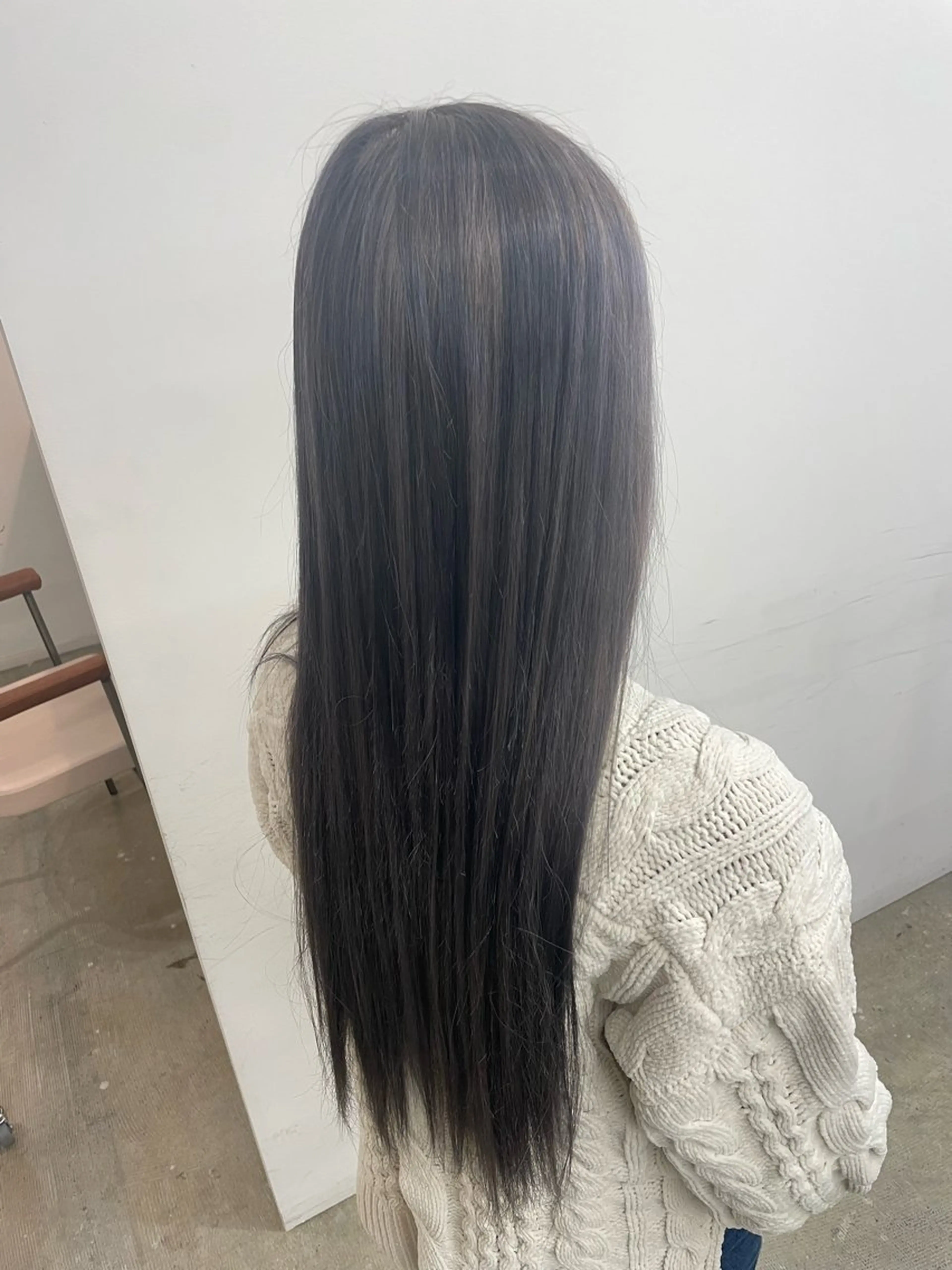 ロング カラー ラベンダーカラー ラベンダーグレー eclat hair's BEAU group所属・吉川 莉央のヘアスタイル