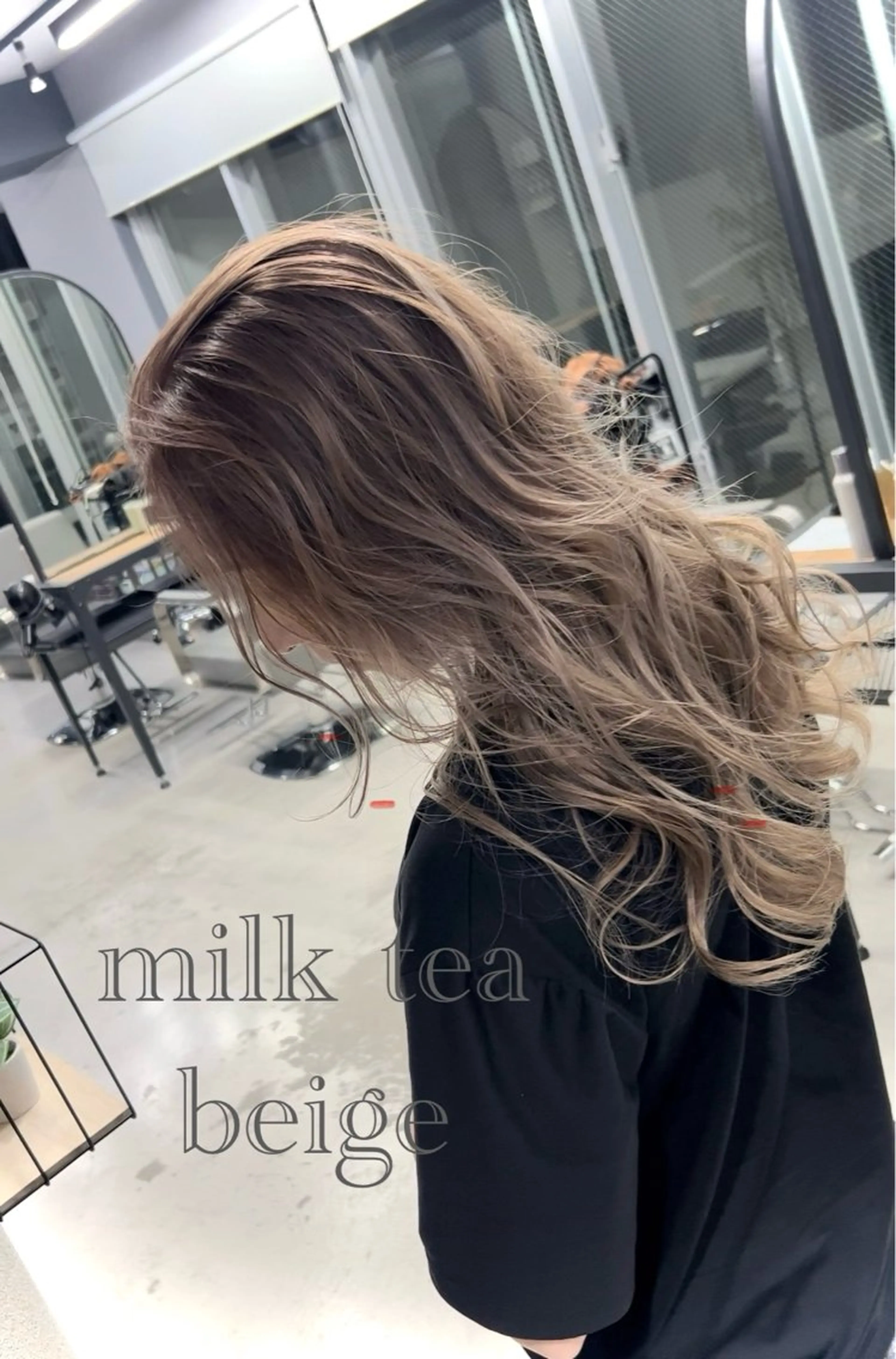 ロング カラー ヘアアレンジ ヘアカラー トリートメント VIM hairおもろまち店のヘアスタイル