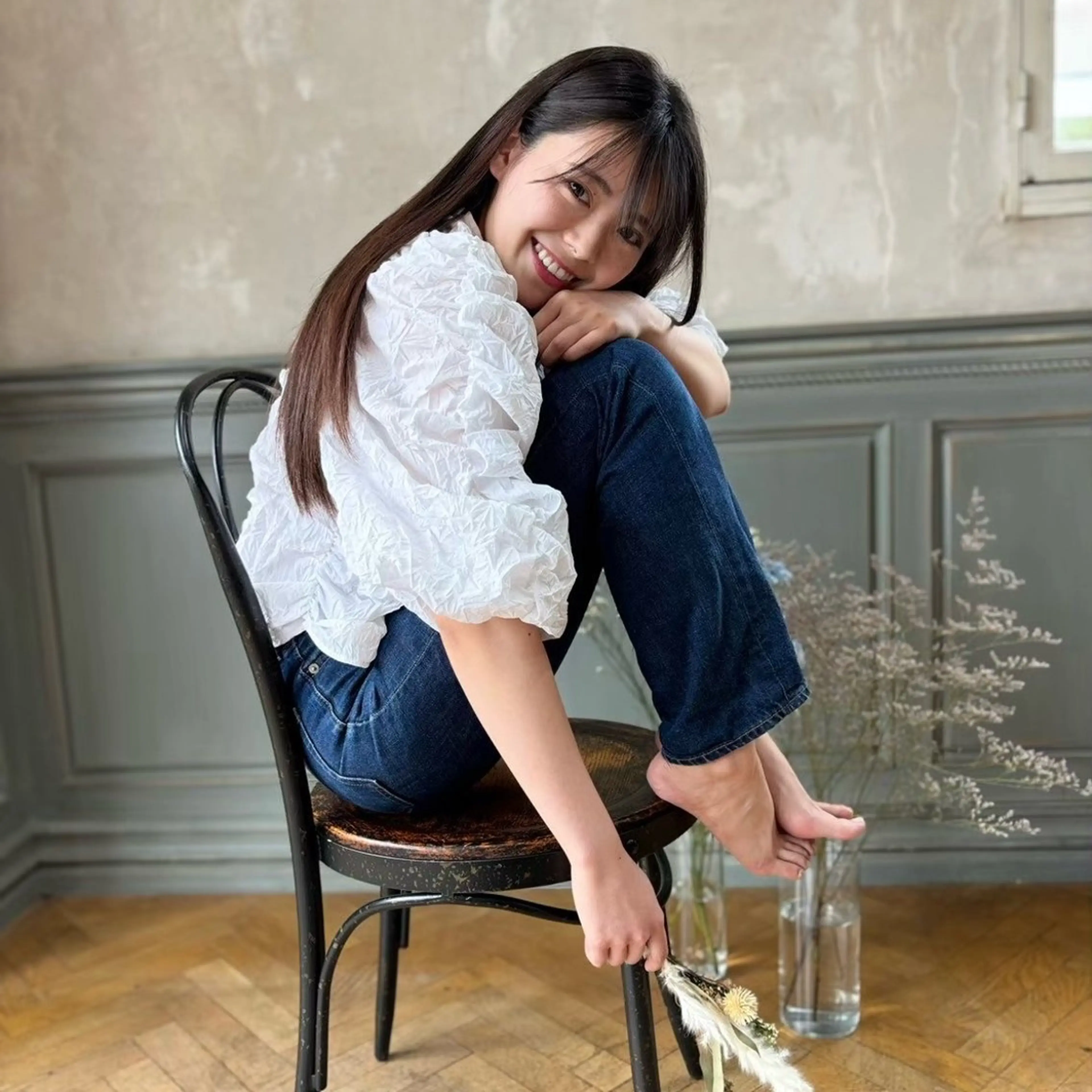 ロング カラー メンズパーマ /髪質改善/はるたのヘアスタイル