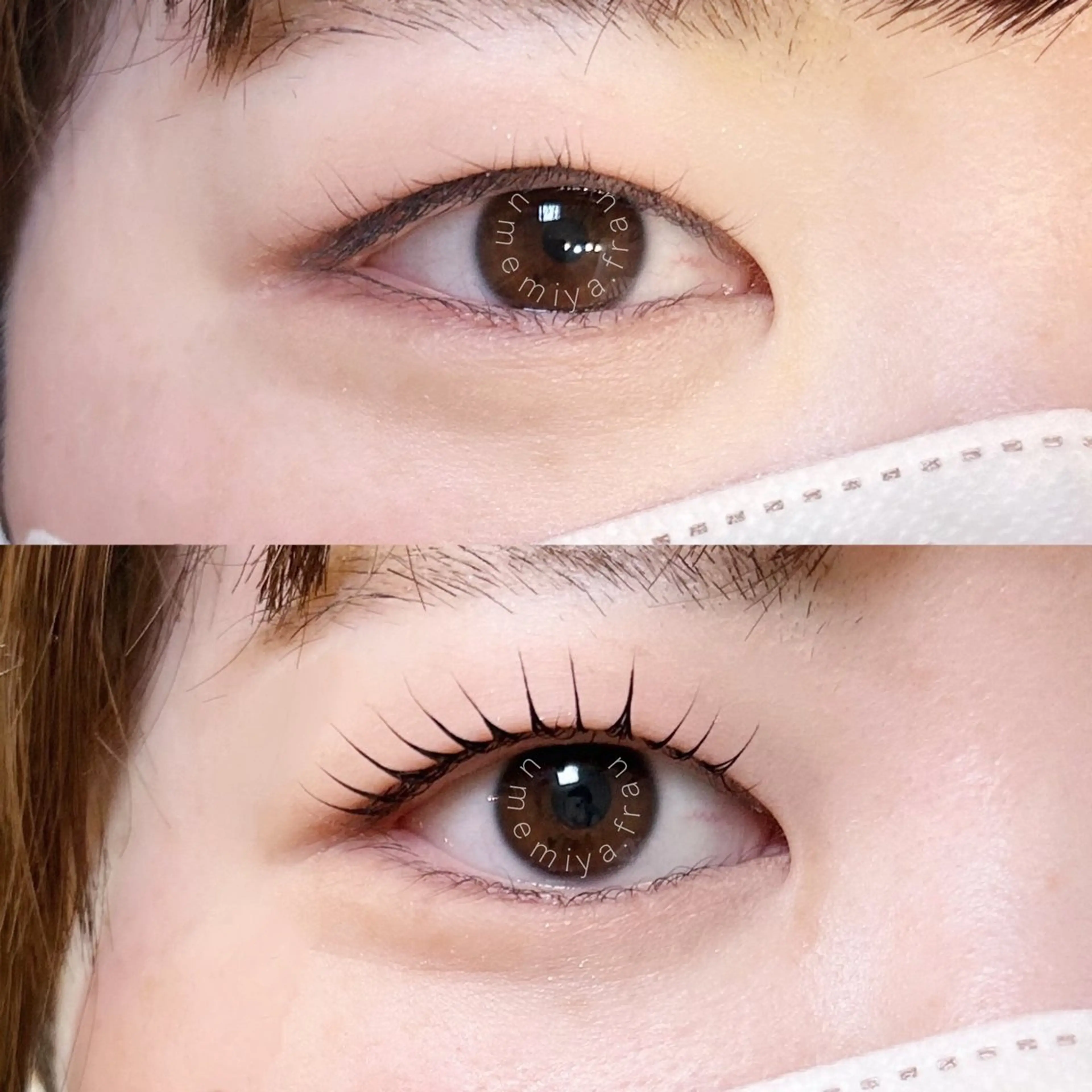 マツエク・マツパ 一重×まつ毛パーマ マツパ Frau 梅宮のマツエク・マツパデザイン