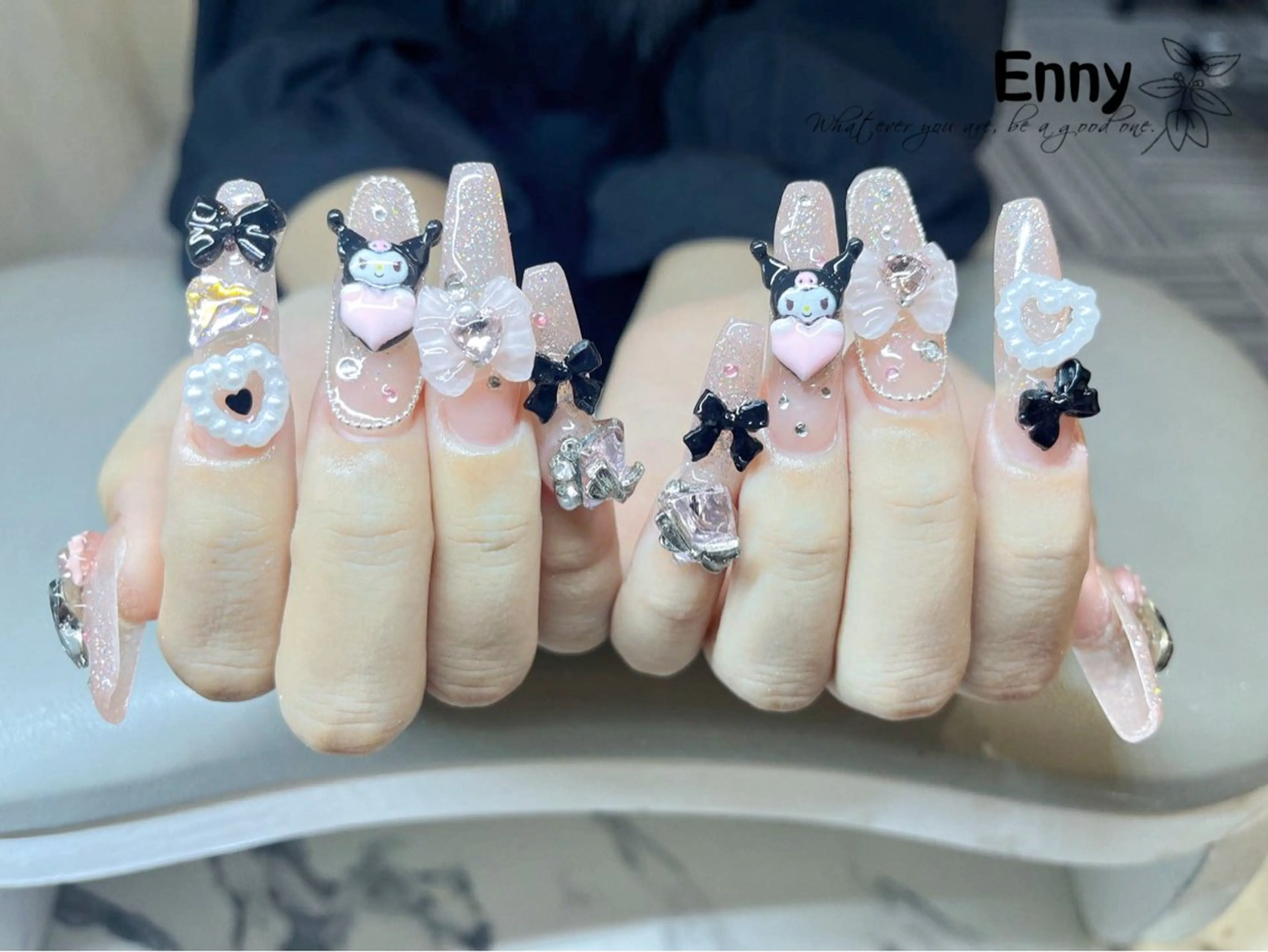 ネイル 長さ出し Enny ネイルサロンのネイルデザイン