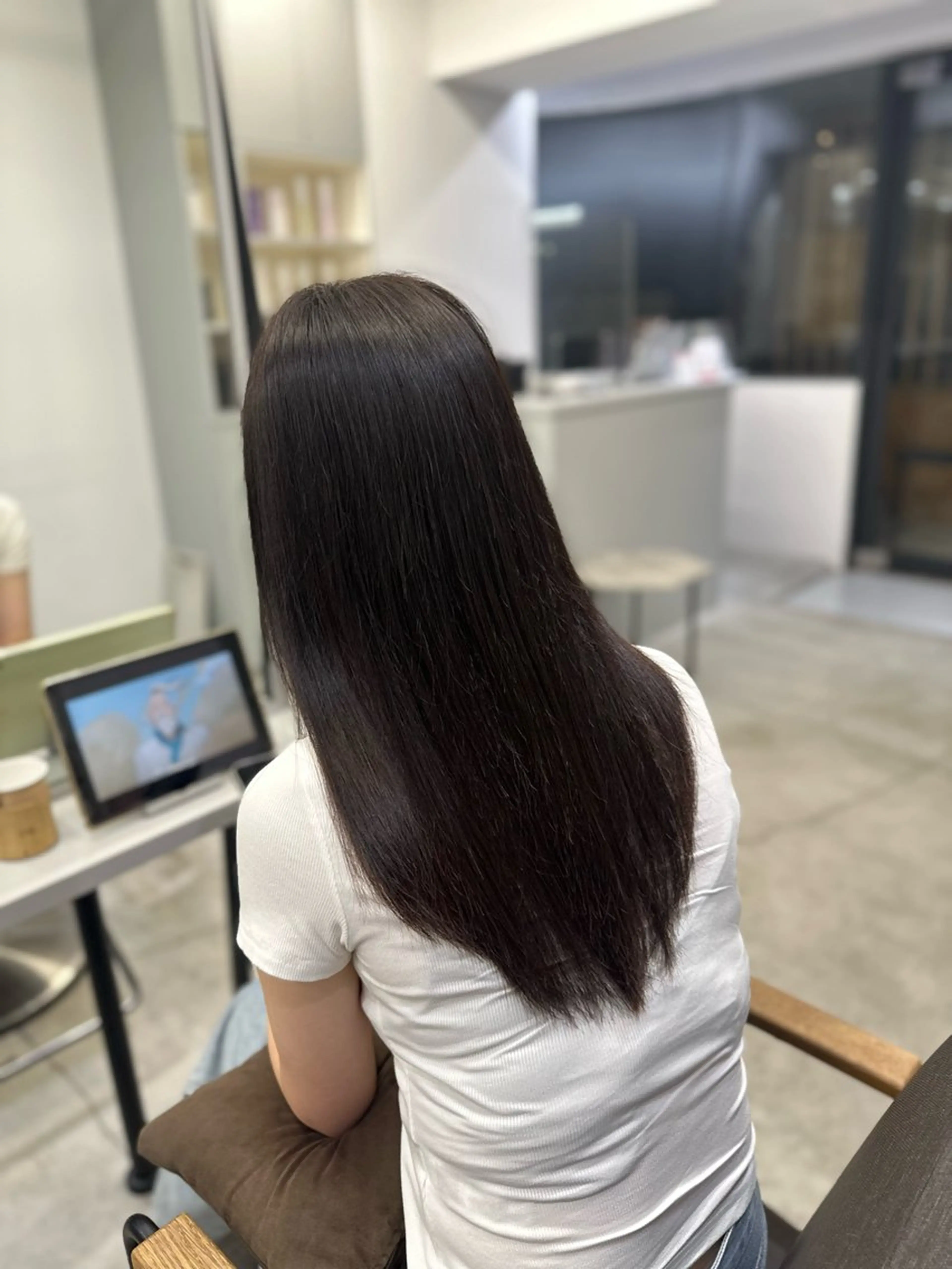 ロング パーマ 縮毛矯正 ハイトーンカラー が絶対可愛い✨泰聖✨のヘアスタイル