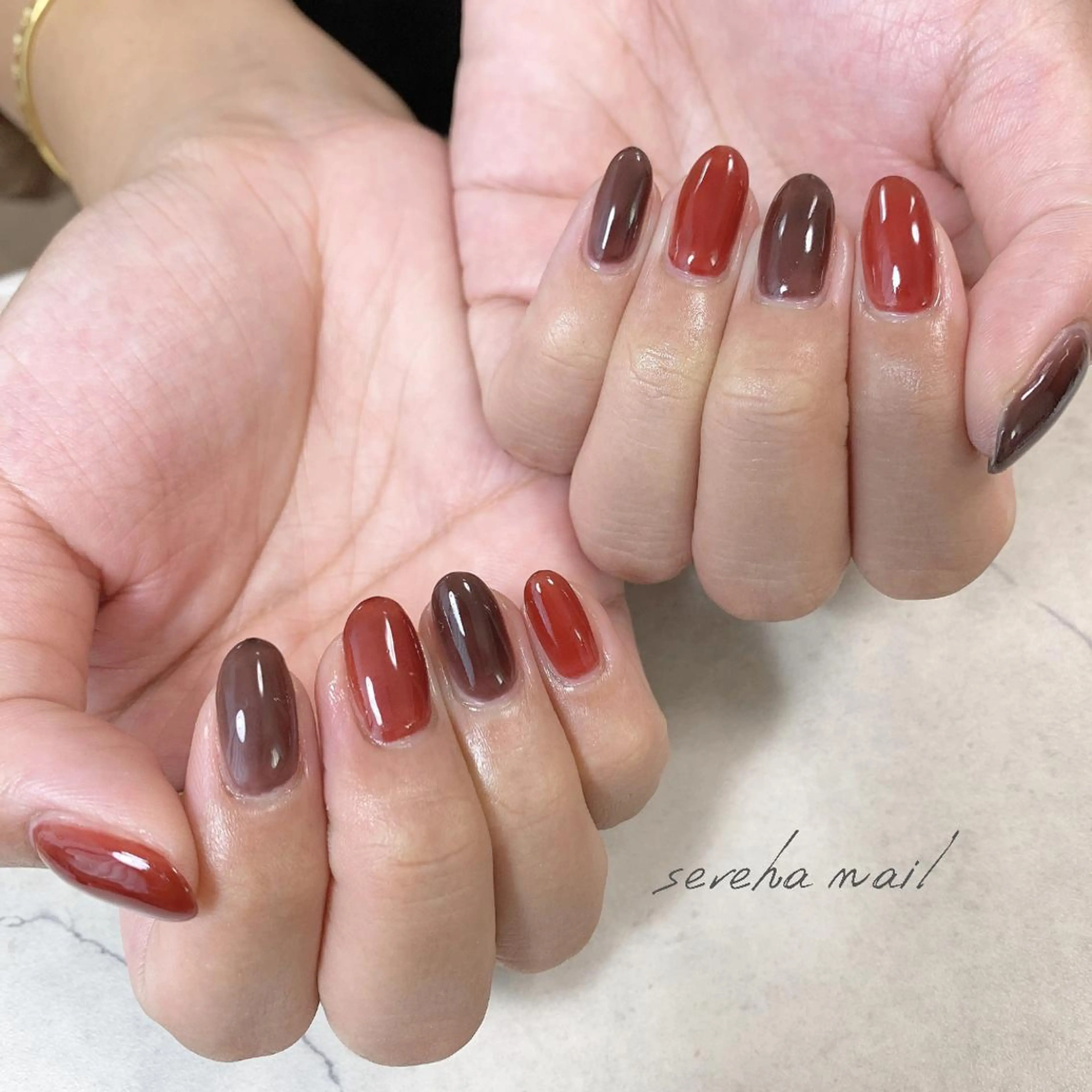 ネイル ワンカラーネイル sereha nailのネイルデザイン