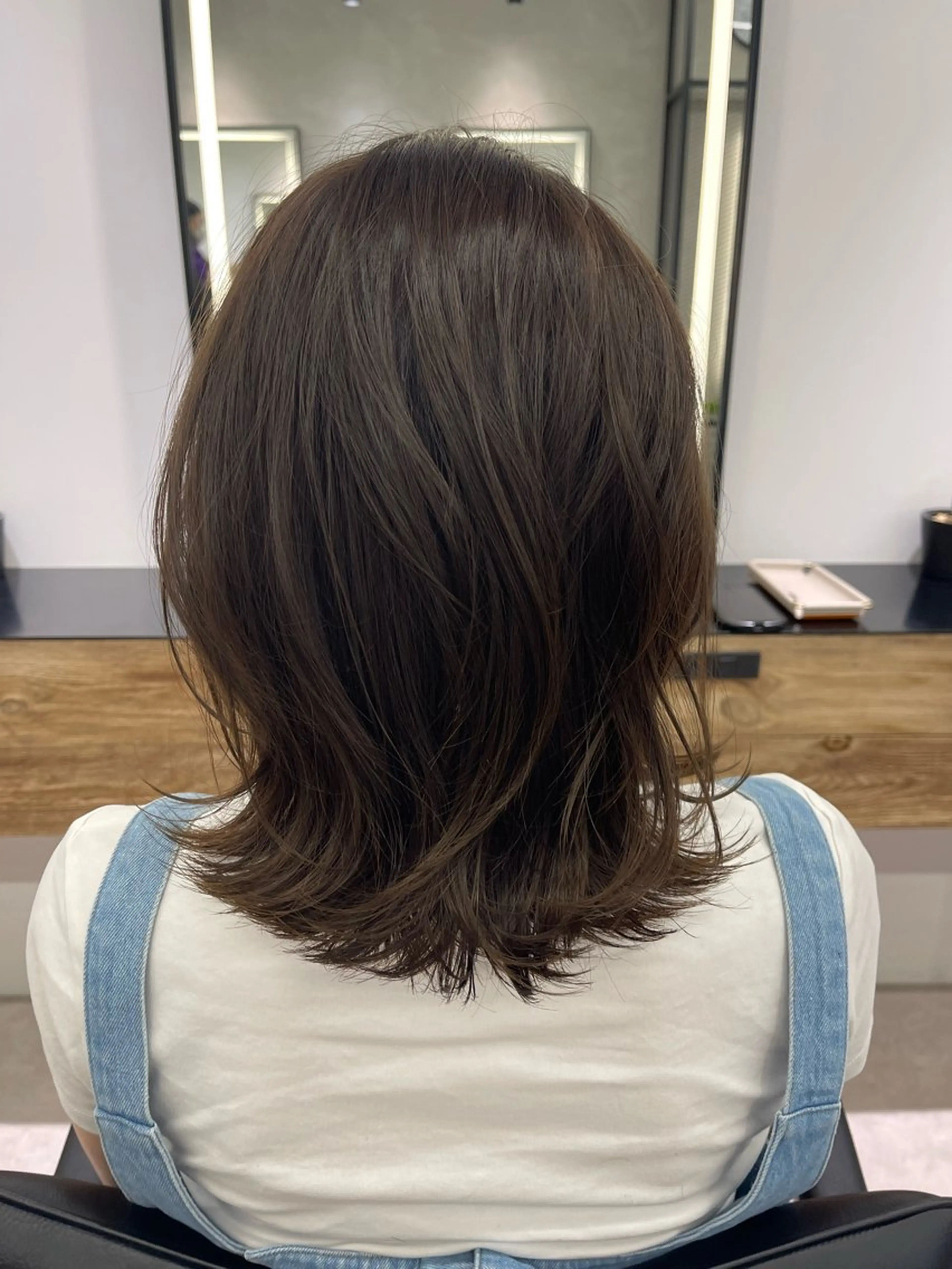 ✂️🧊カット+オーガニックフルカラー+ハホニコトリートメントの写真