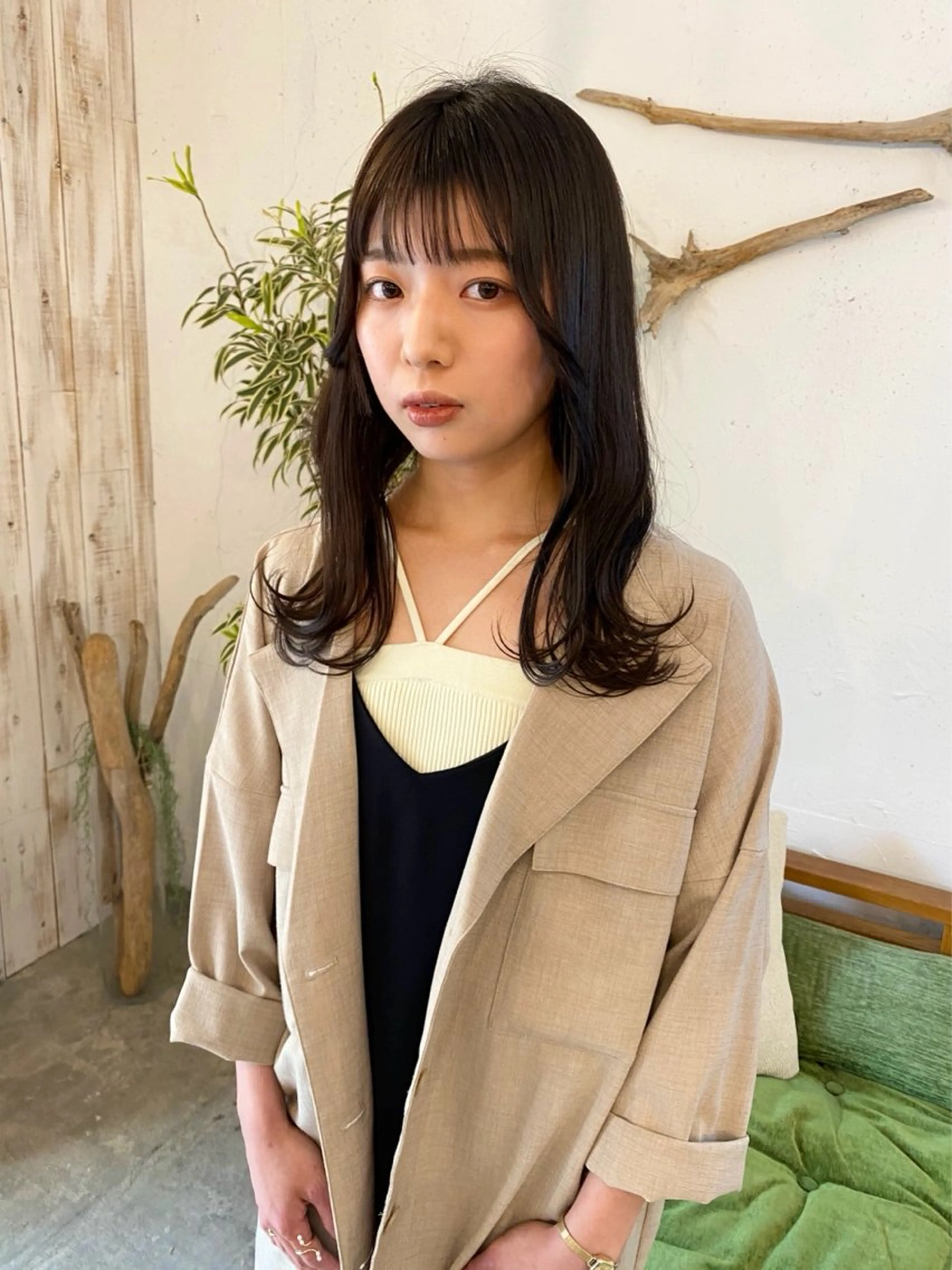 セミロング 廣元 早紀のヘアスタイル