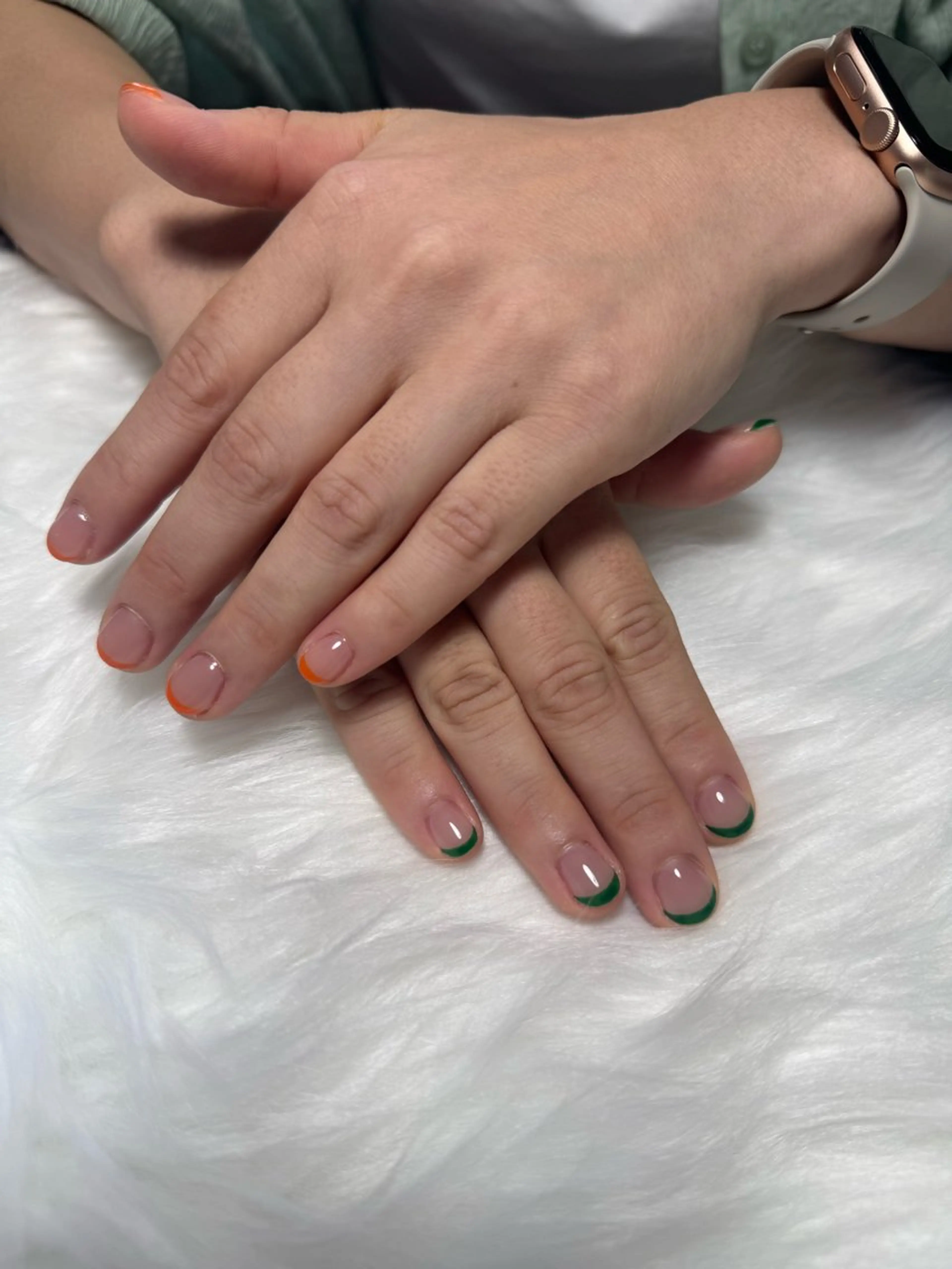 ネイル フレンチネイル ショートネイル ハンドネイル Kirari所属・uru nail/ 本部町/Kirariのネイルデザイン