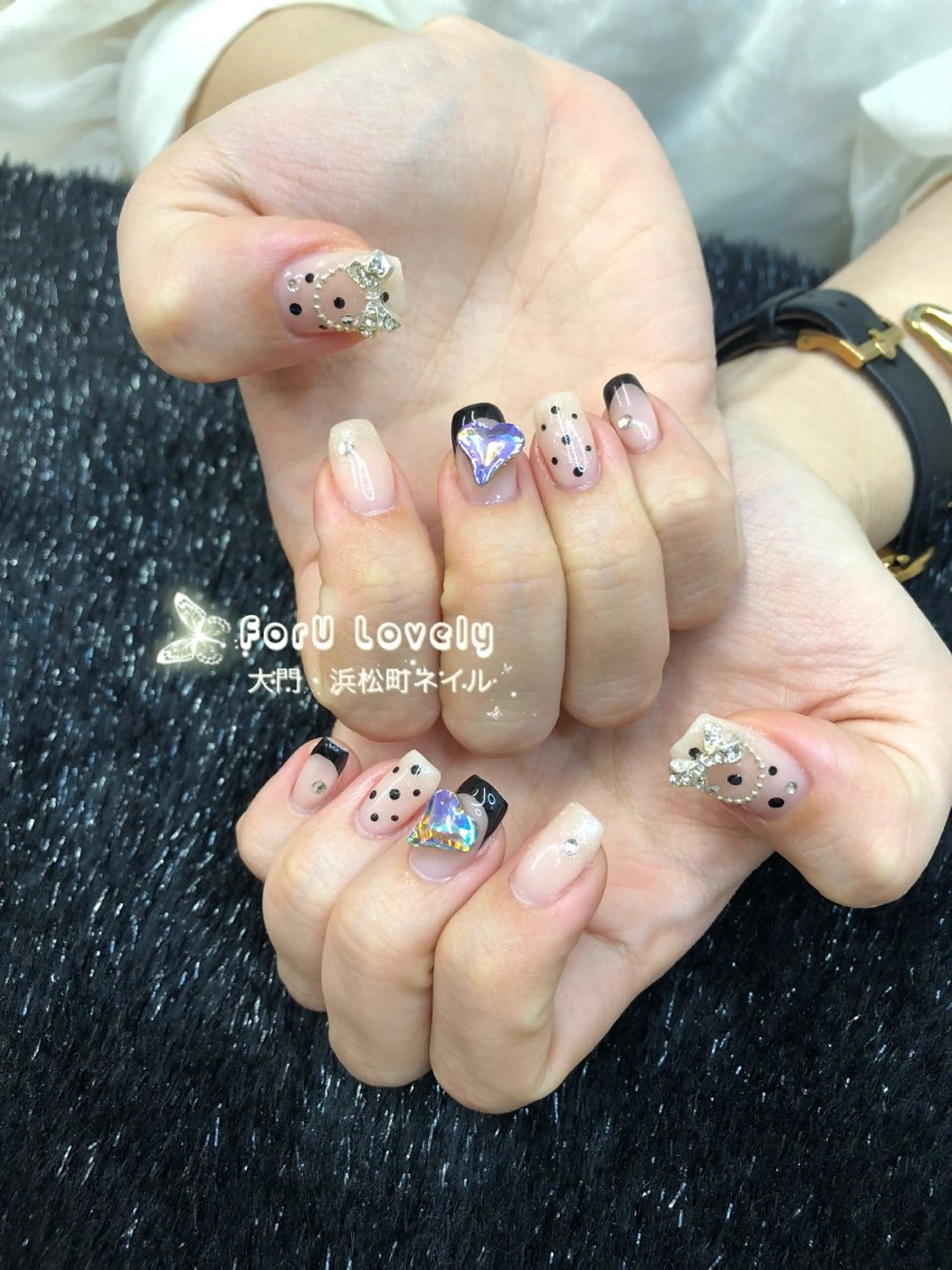 ネイル 長さ出し フレンチネイル ジェルネイル 韓国ネイル マグネットネイル ハンドネイル ハンドケア 大門浜松町 ネイルのネイルデザイン