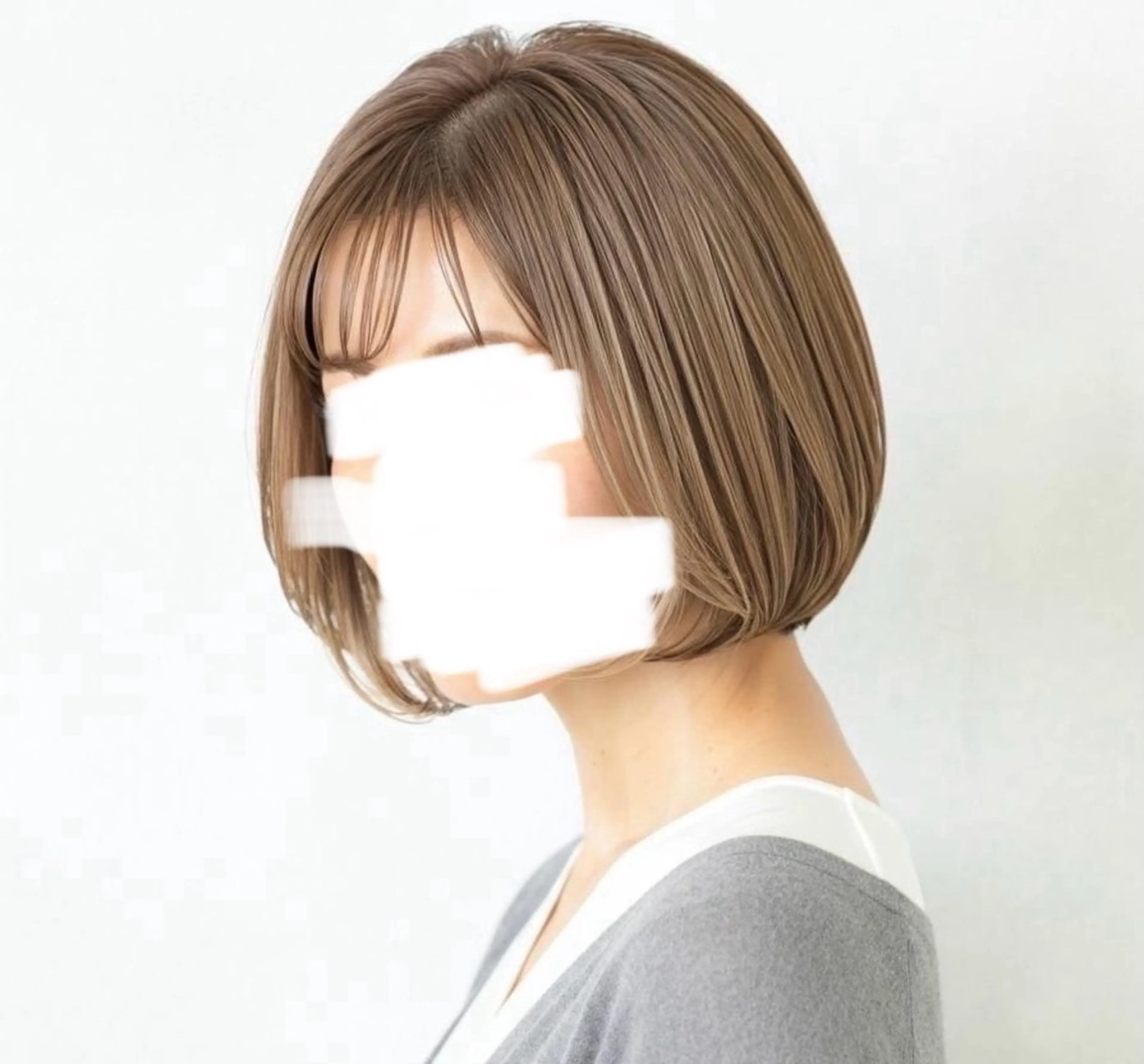 ショート カラー 40代以上限定 縮毛矯正モデル募集中のヘアスタイル