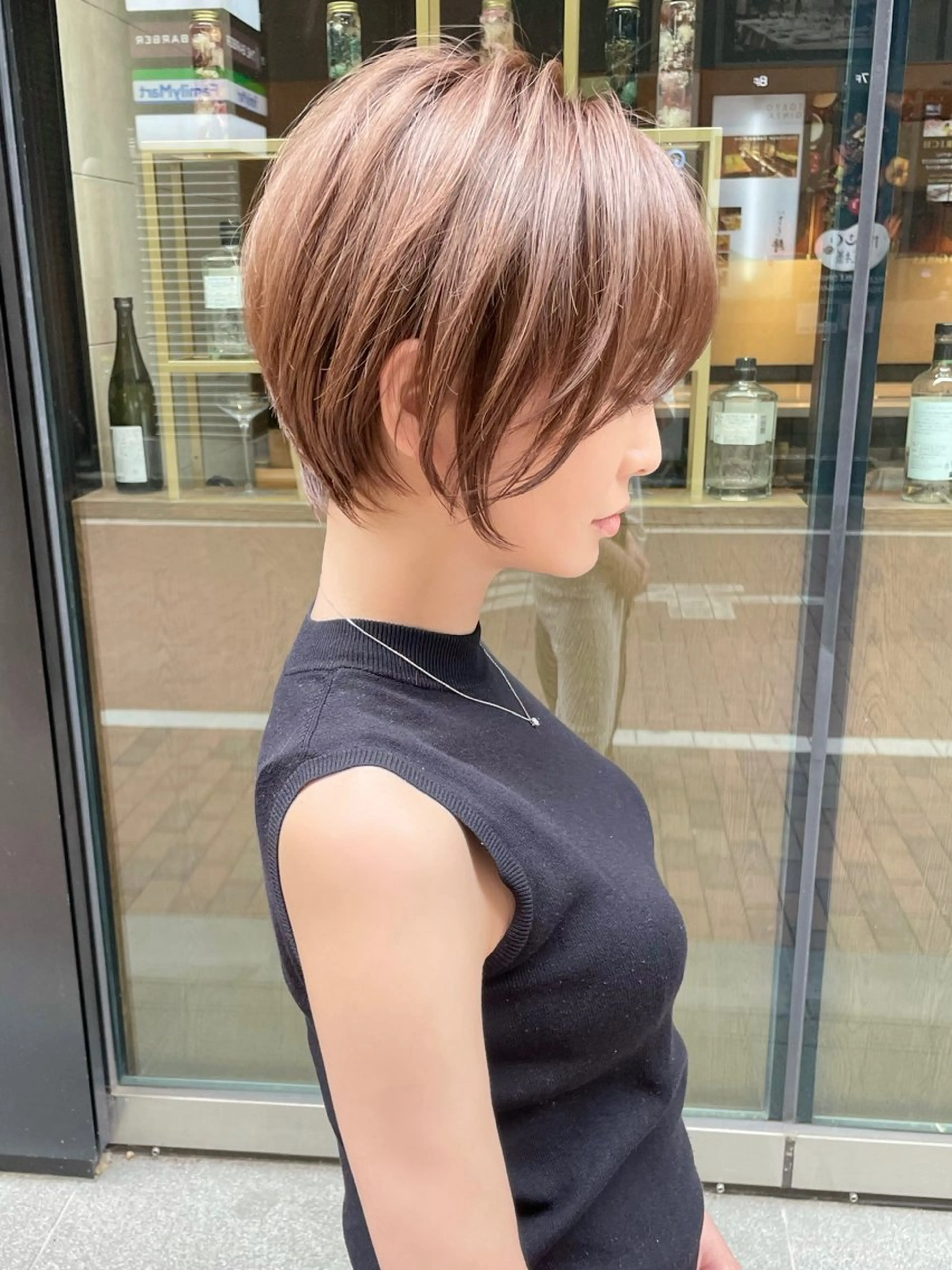 ショート おのだ あやなのヘアスタイル