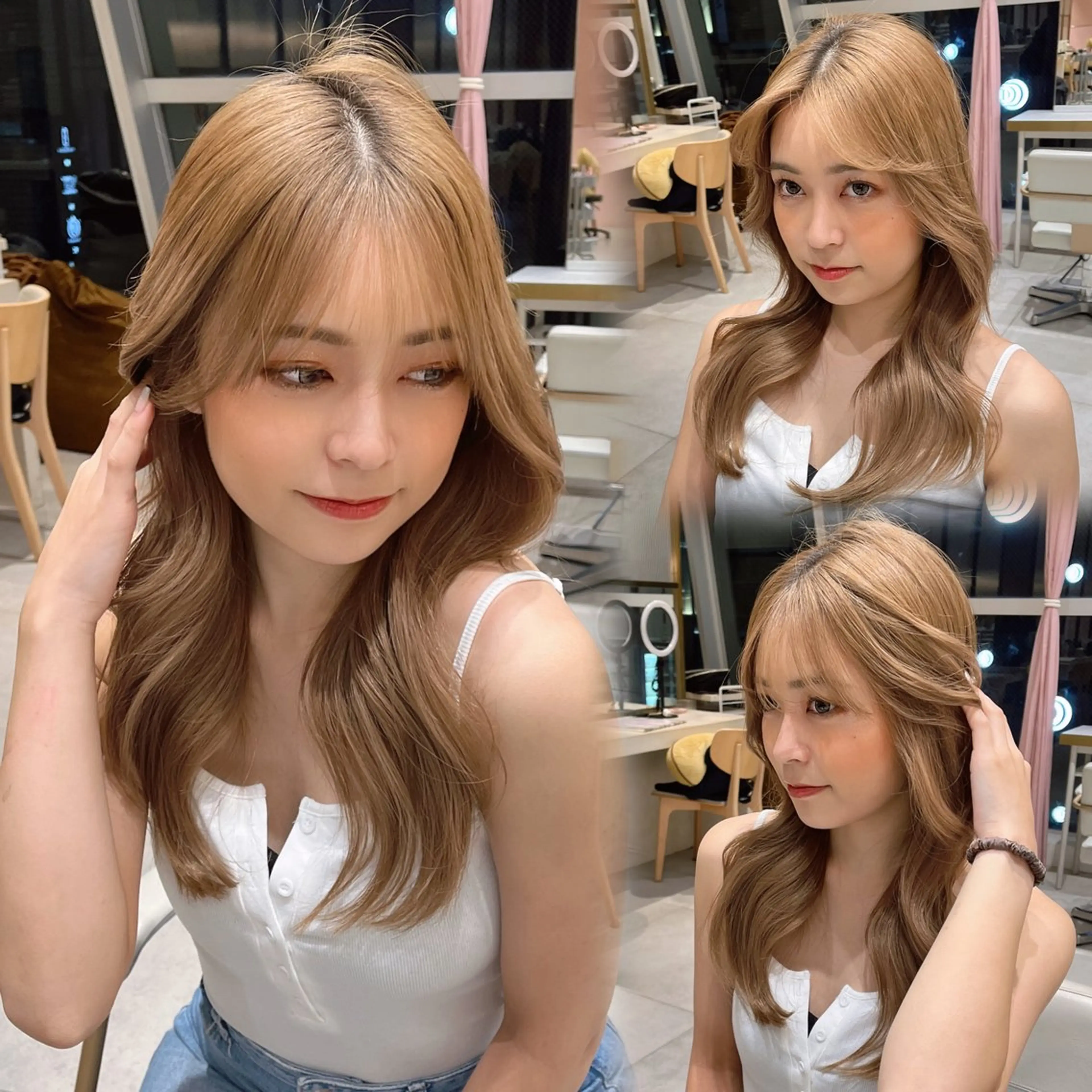 ロング 透明感カラー/似合わ せ前髪/柴田礼空のヘアスタイル