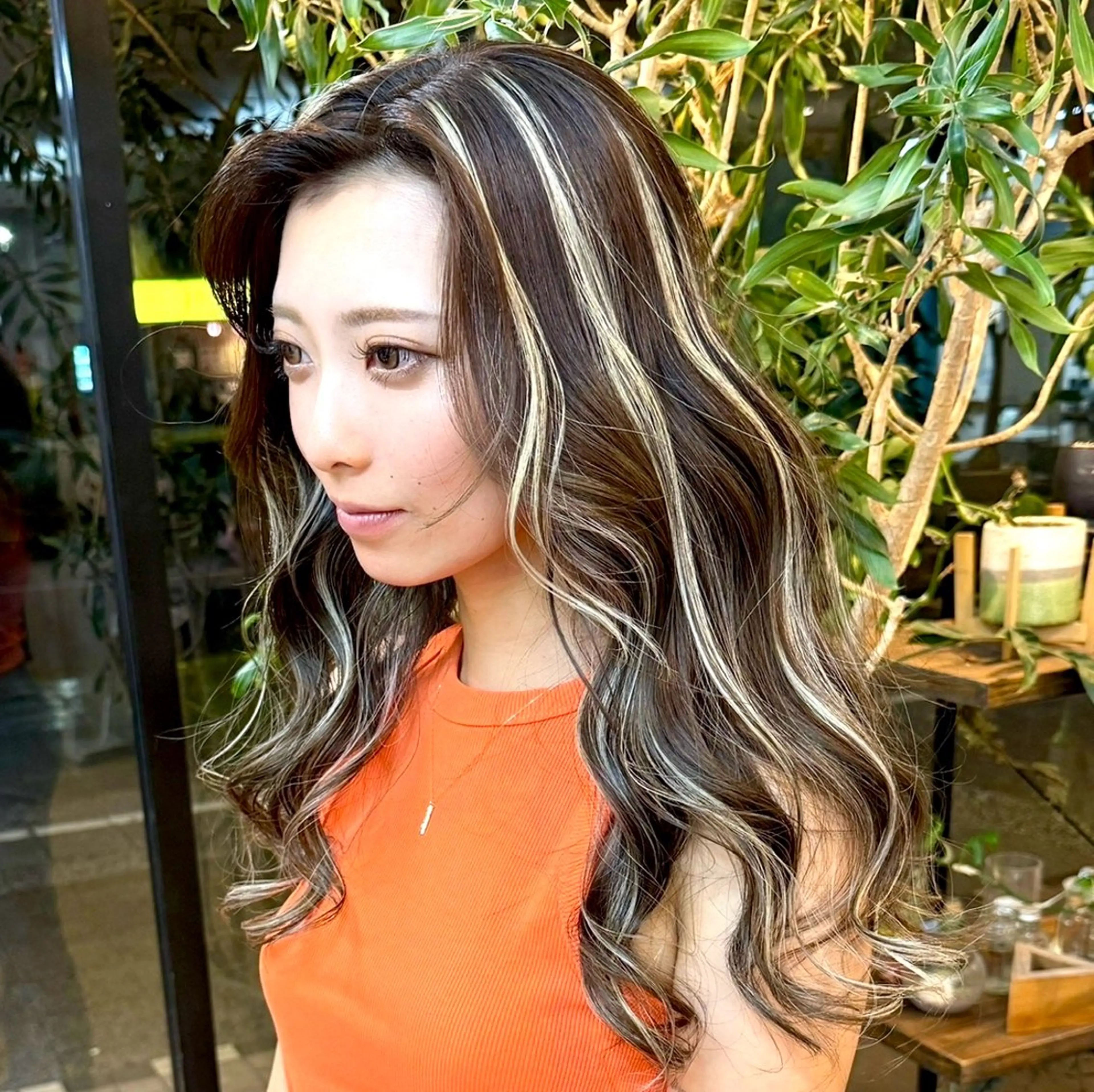 🌈髪質改善セット🌈高級ケアブリーチ+髪質改善3Dコントラストハイライト+髪質改善トリートメント＋髪質改善カラーの写真