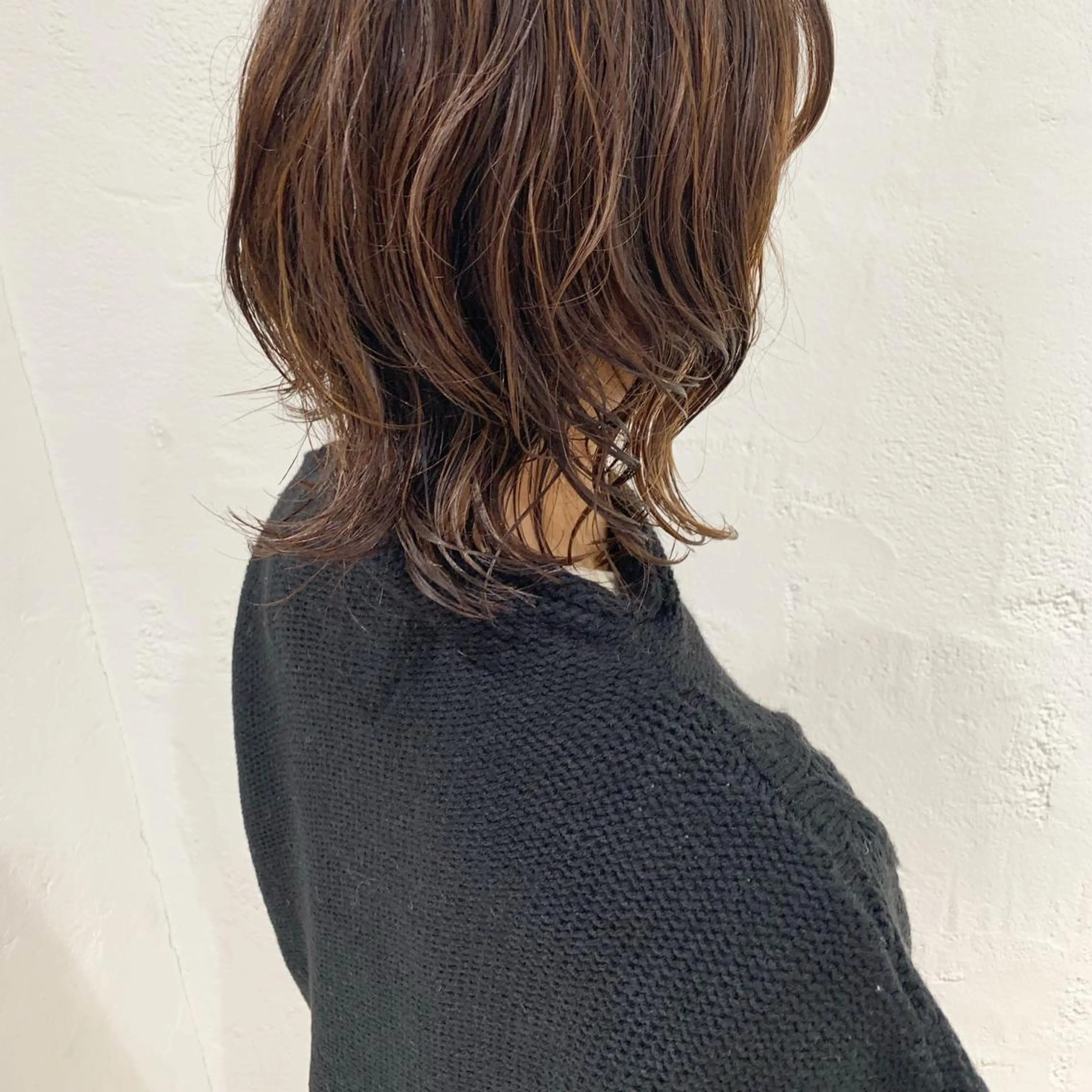 ミディアム パーマ ヘアアレンジ ミディアムパーマ 似合わせカット 🫧透明感カラー/ ボブ/小笠原🪽のヘアスタイル