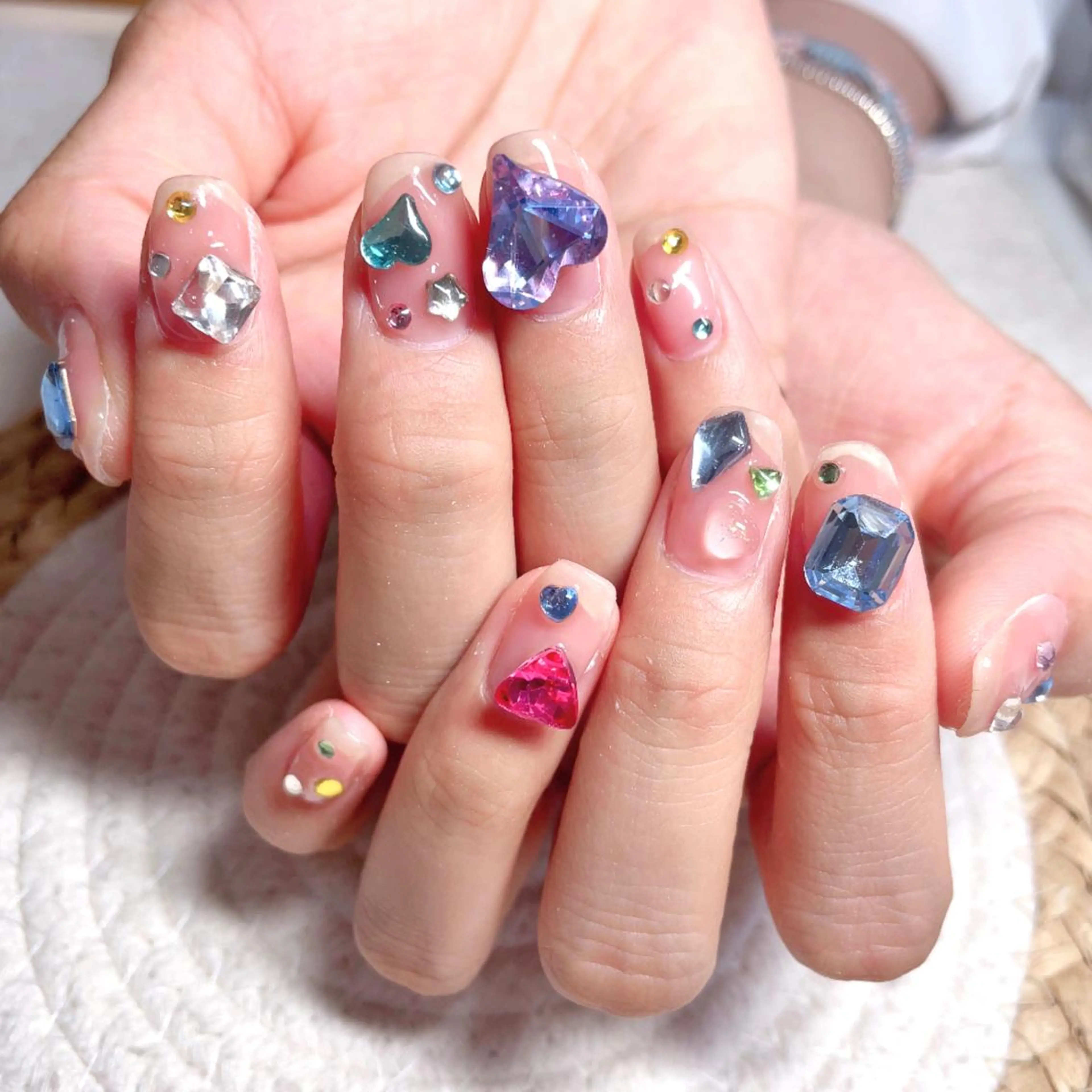 ネイル ハンドネイル M🌷nail 長さだし専門店のネイルデザイン