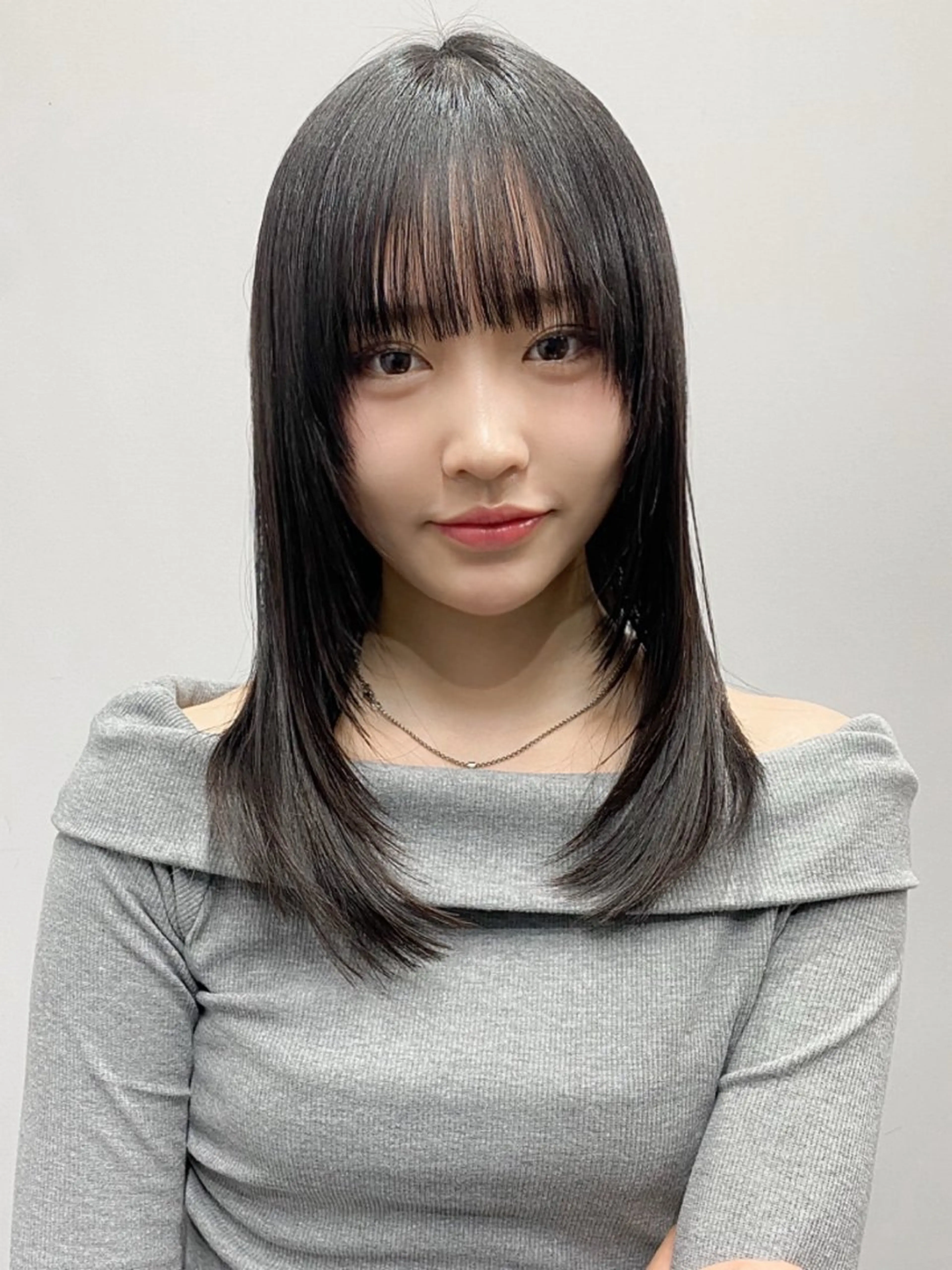 セミロング カラー 韓国風ヘア レイヤーカット カット ヘアカラー トリートメント レイヤー×髪質改善✨ 渋谷/佐藤侑哉のヘアスタイル