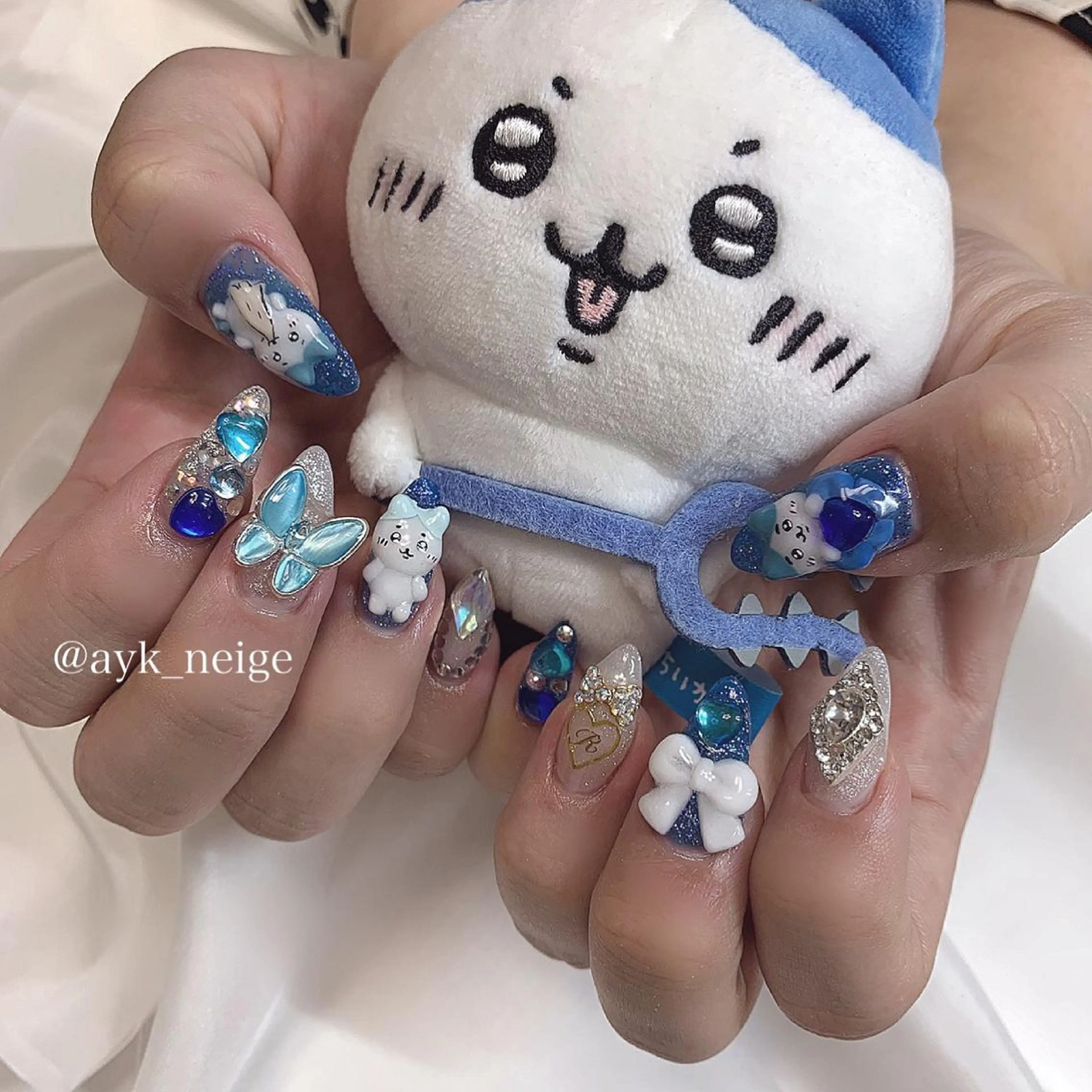 ネイル フットネイル 氷ネイル・うるうるネイル 韓国ネイル マグネットネイル 冬ネイル n'eige nail所属・大谷 綾香のネイルデザイン