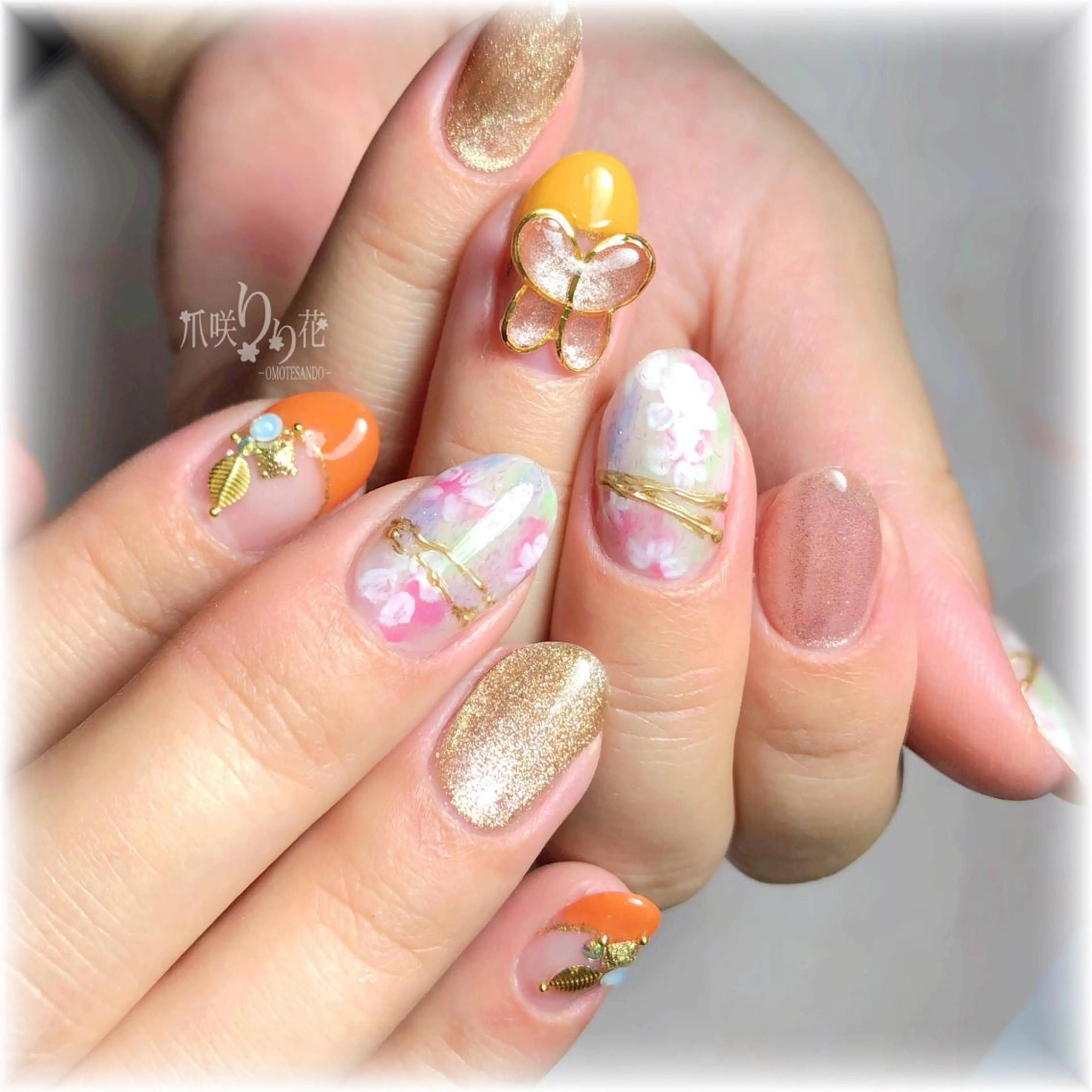 ネイル ハンドネイル ハンドケア 爪咲 りり花のネイルデザイン