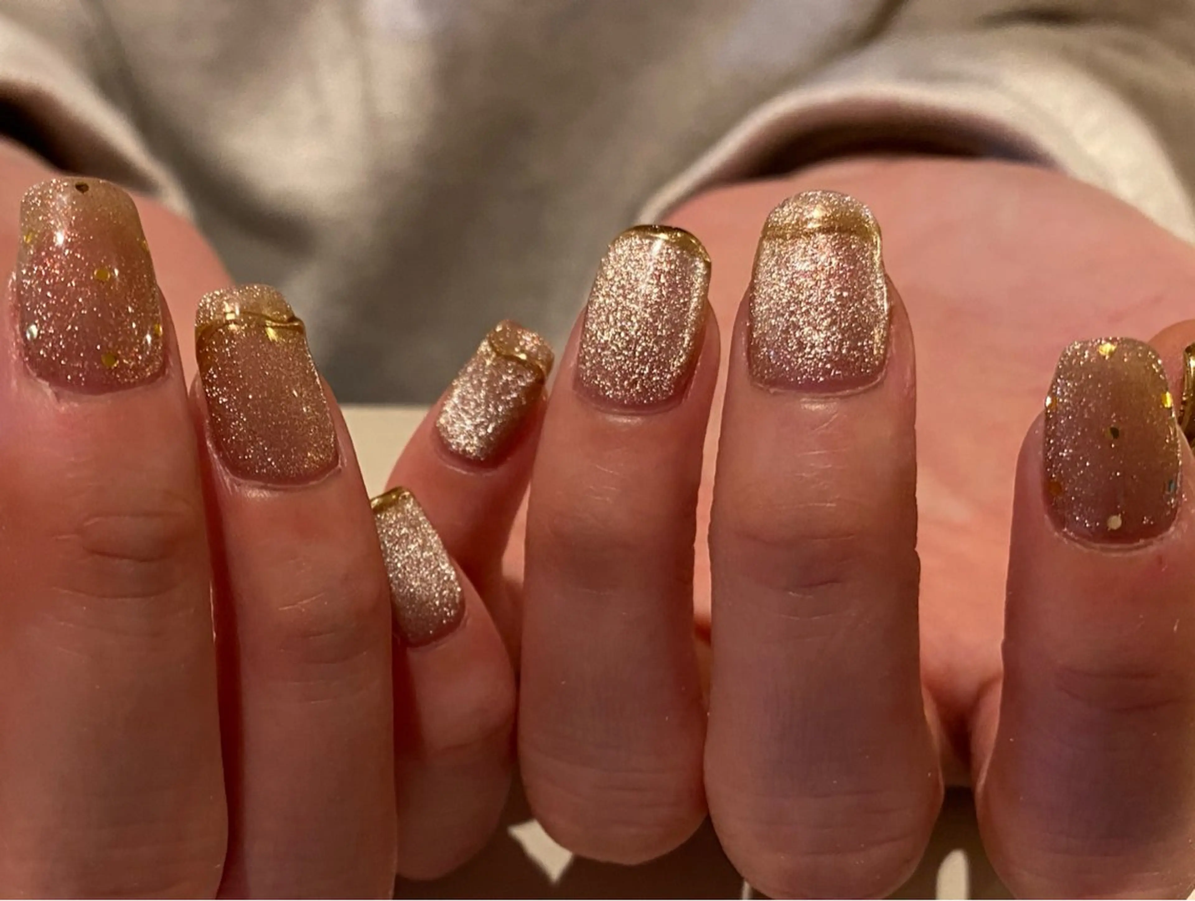 ネイル キラキラネイル マグネットネイル ミラーネイル ハンドネイル scre as Etelのネイルデザイン