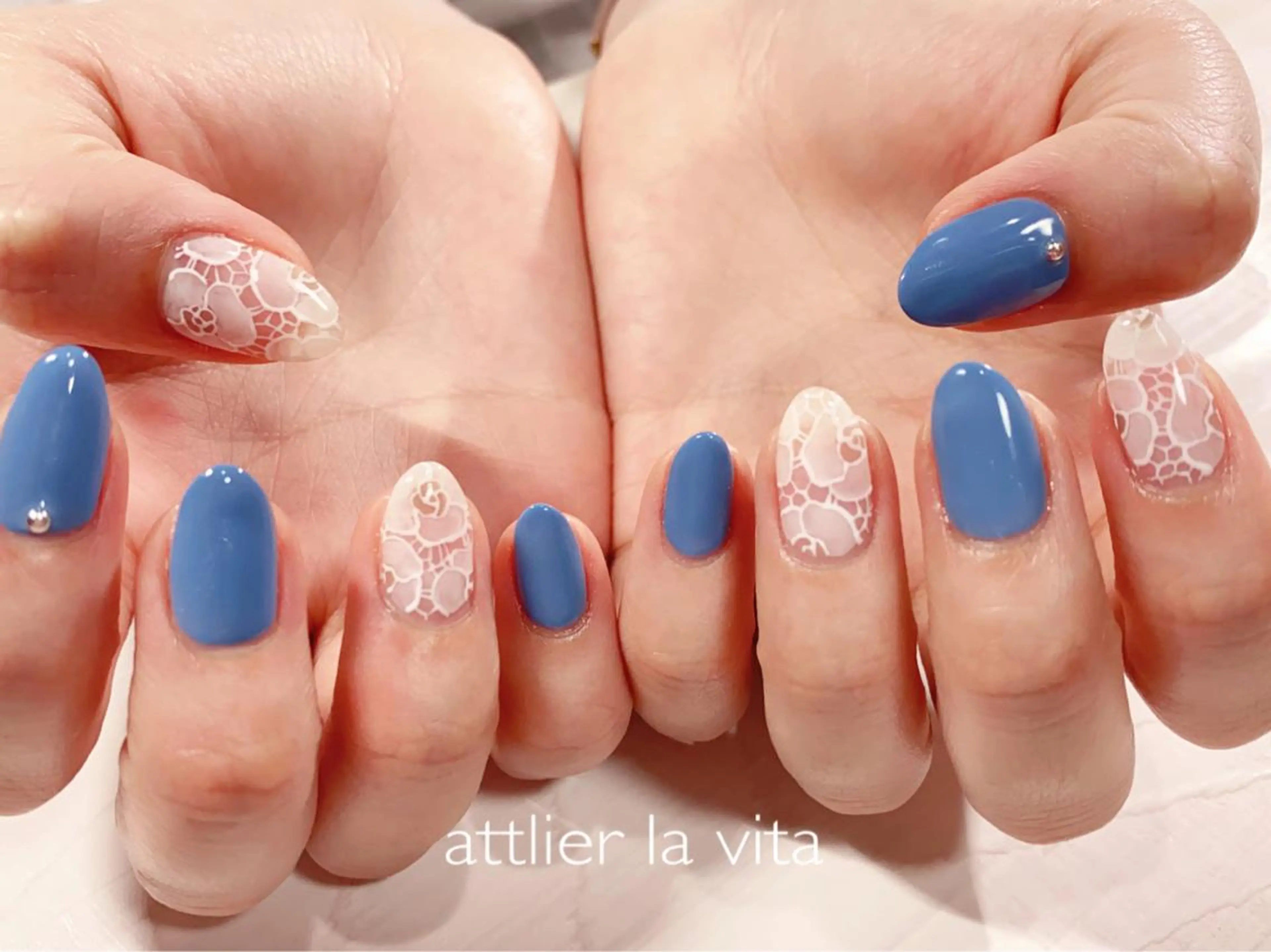 ネイル レース ハンドネイル atelier la vita所属・lavita. mimuraのネイルデザイン