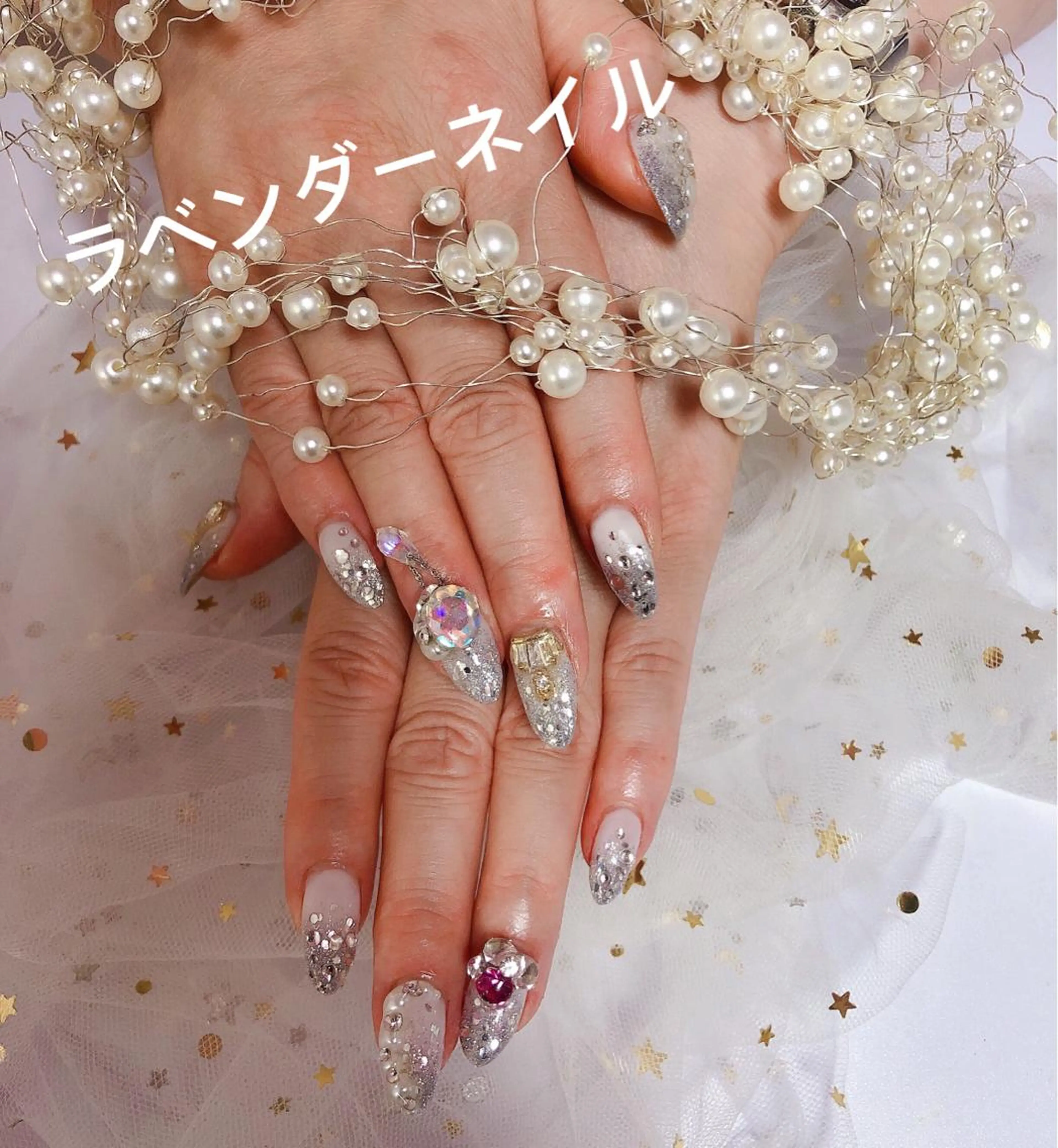 ネイル ラベンダー💖日暮里 ルル💖ネイルのネイルデザイン