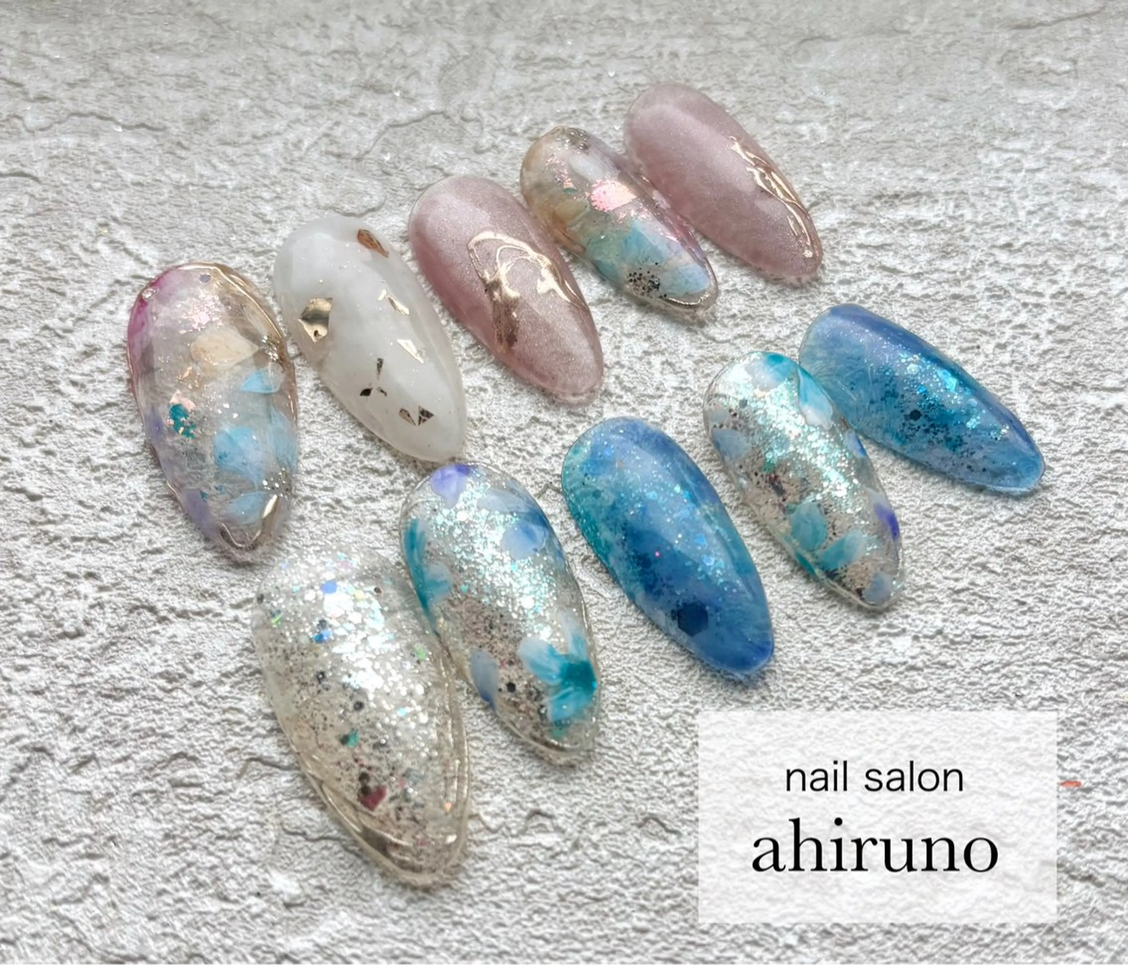 ネイル ニュアンスネイル 夏ネイル ハンドネイル ａｈｉｒｕｎｏ ✿ ｙｕiのネイルデザイン