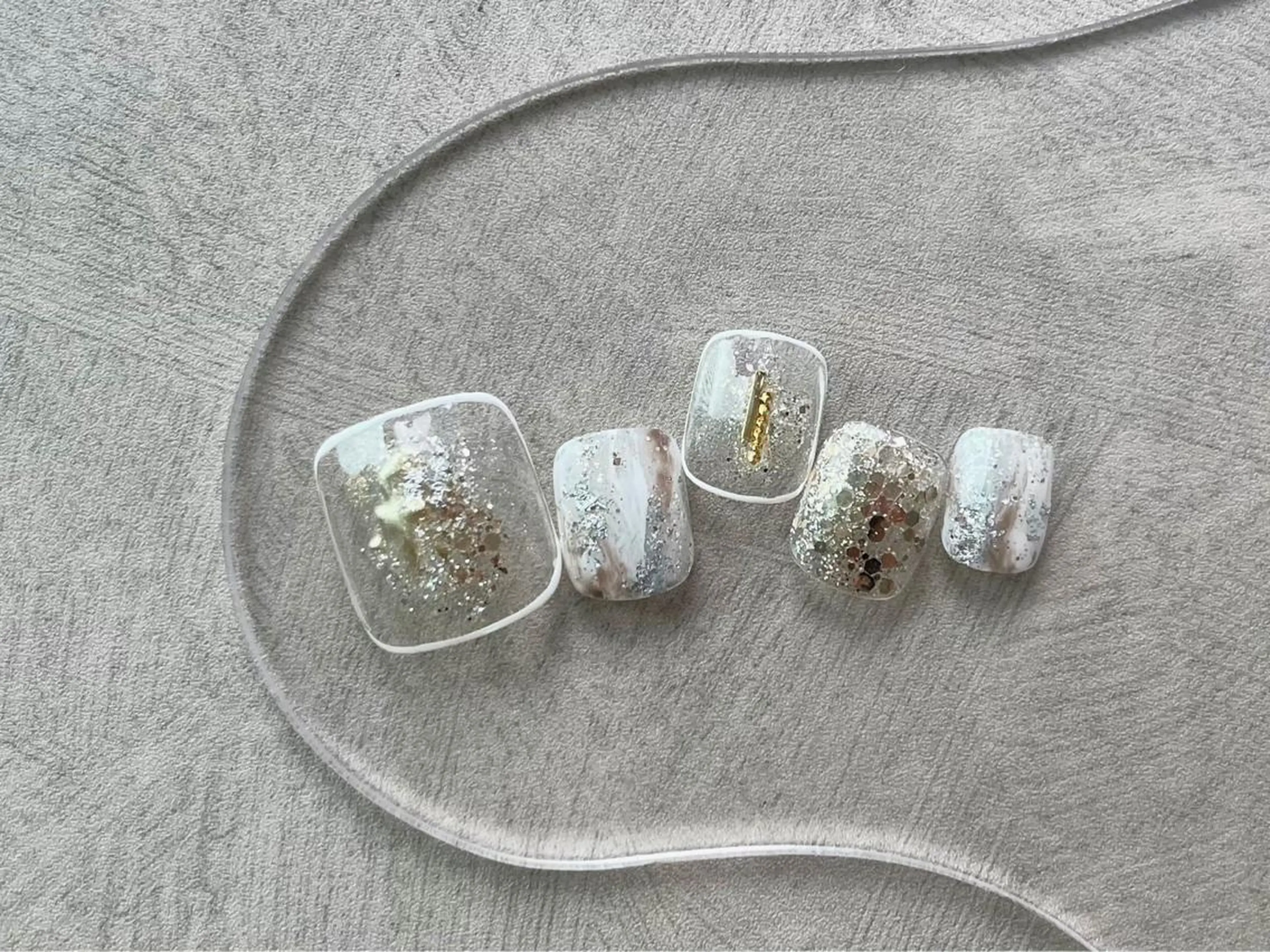 🌺🌸オフなし/ケア込🌼🫧フット◆持ち込みOK！アート6本まで¥7000の写真