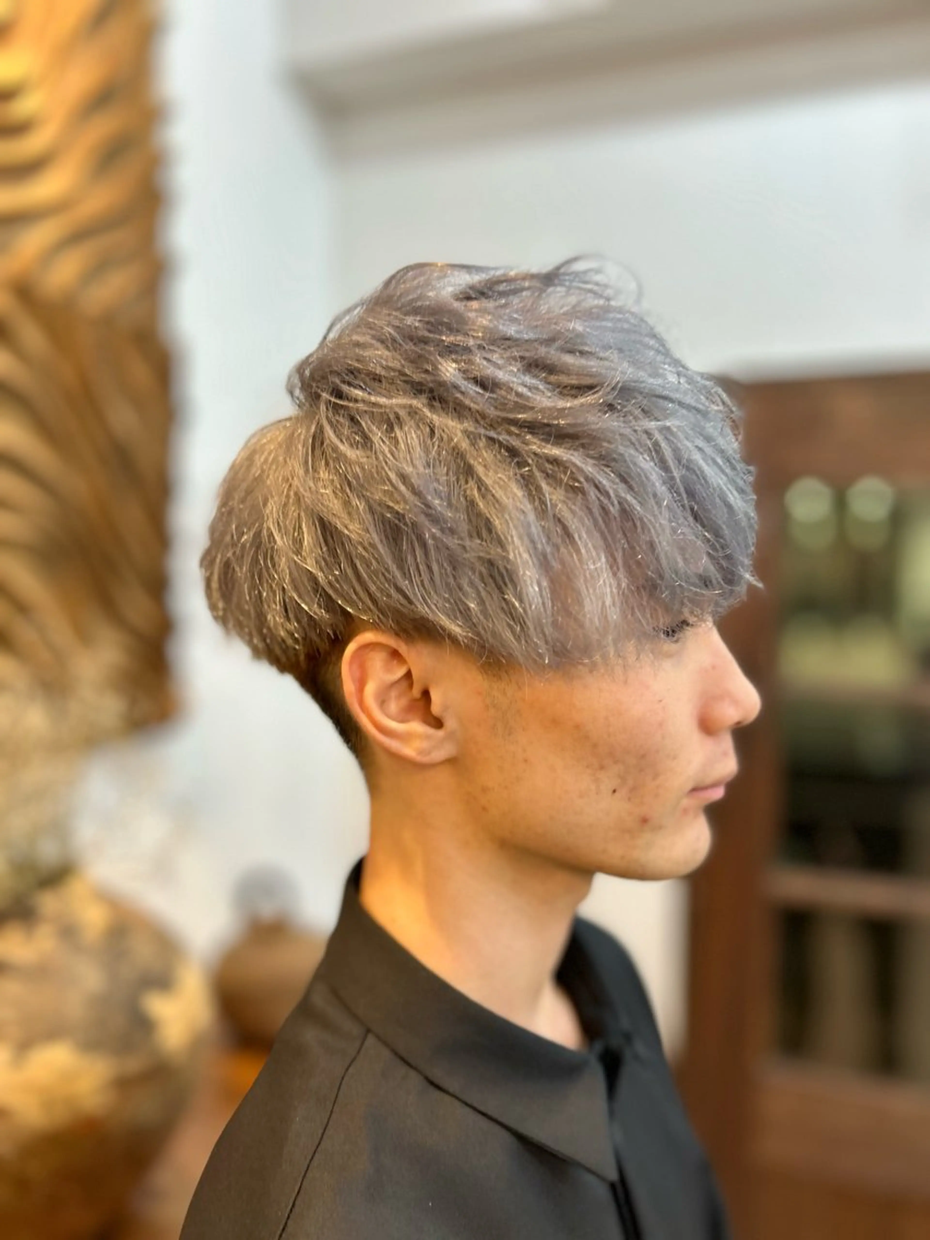 ショート カラー ヘアカラー トリートメント LEB所属・下河 宗太のヘアスタイル
