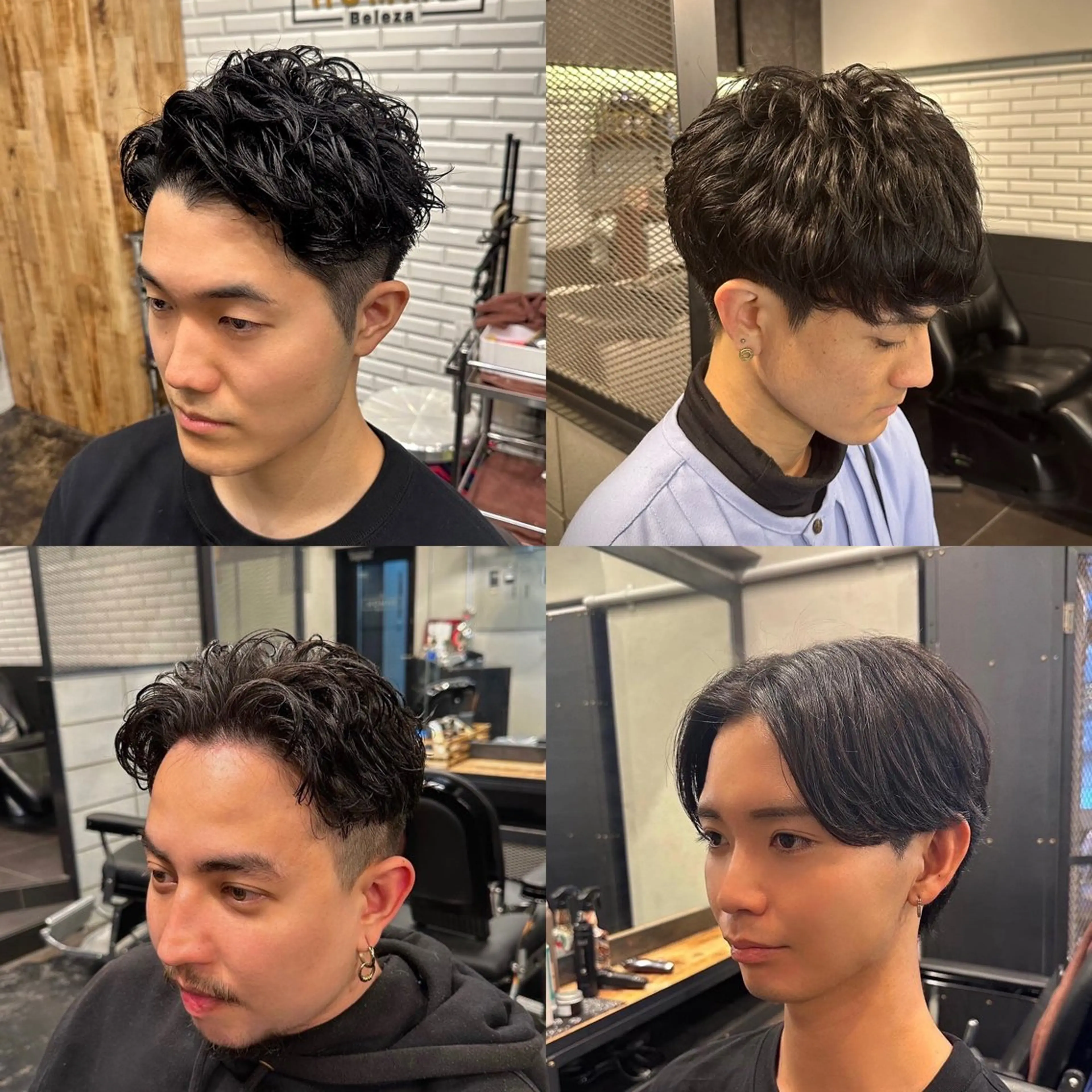 ショート メンズ カット パーマ トリートメント ツイスパ/メンズ パーマ/歩夢のヘアスタイル