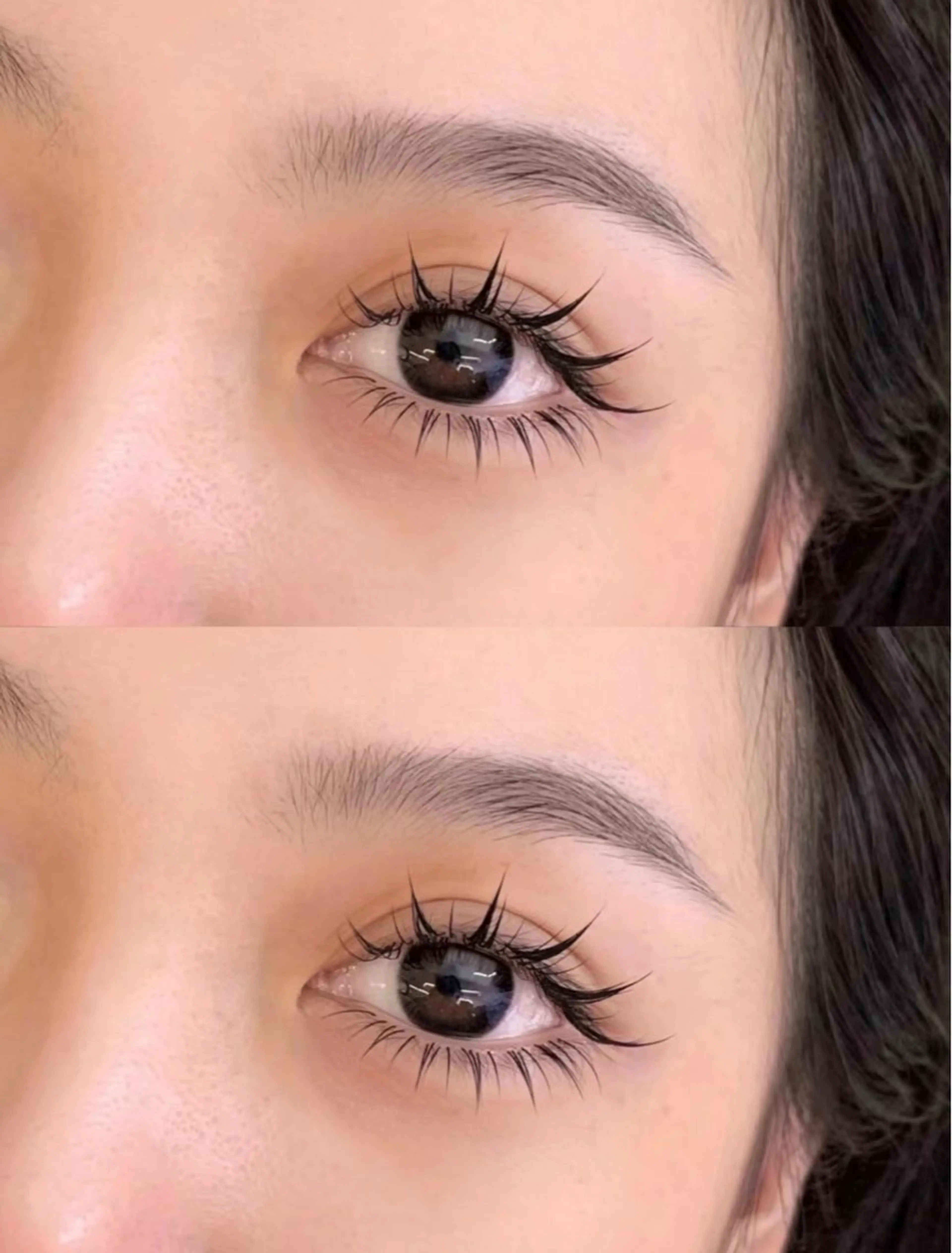 下まつ毛マツエク30本の写真