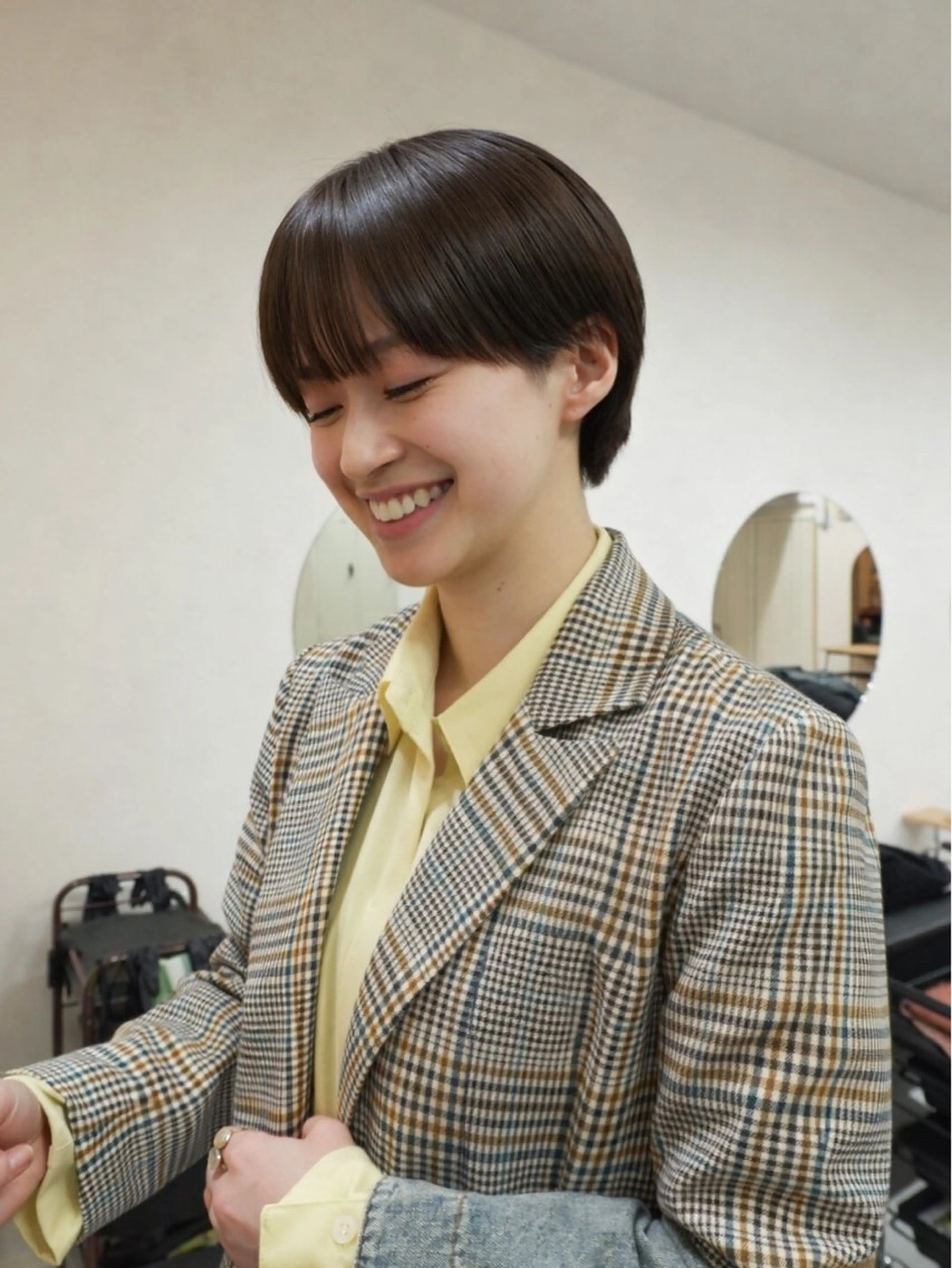 ショート カラー カット ヘアカラー トリートメント トレンドと似合わせ/ マンツーマン/西上楓のヘアスタイル