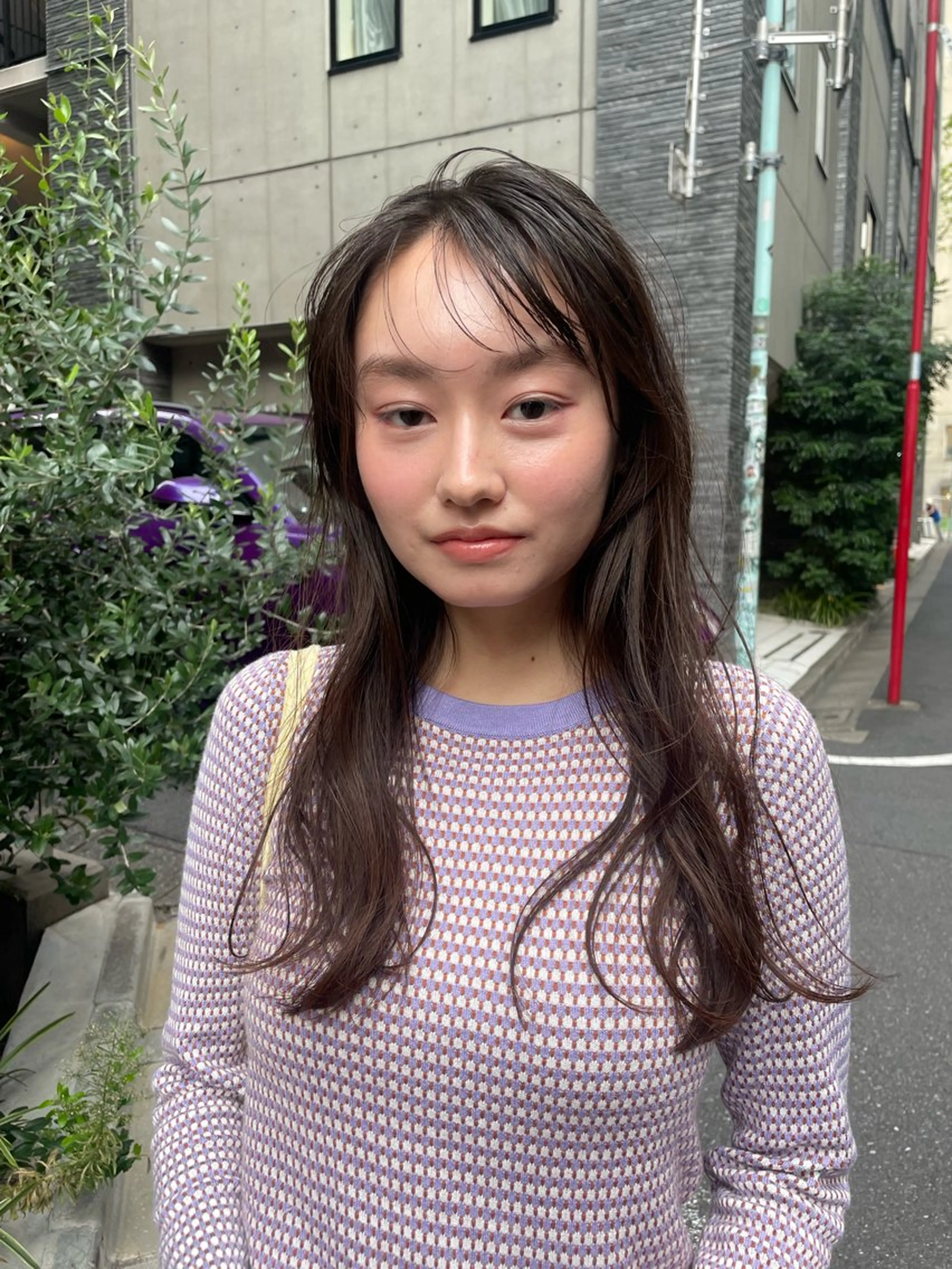 セミロング カラー パーマ/レイヤー 岩山丈一郎のヘアスタイル