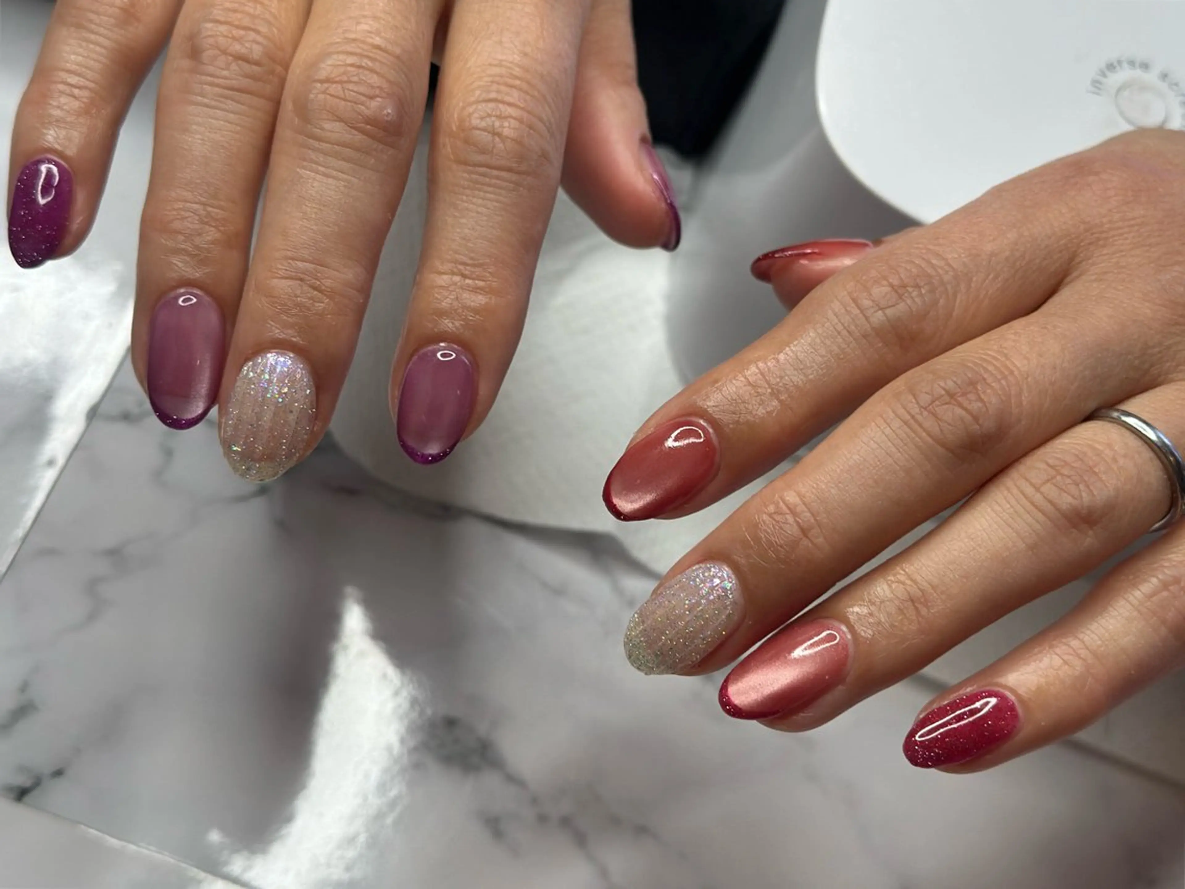 ネイル アートネイル マグネットネイル ハンドネイル beauty salon glory所属・glory💋 Kimiのネイルデザイン