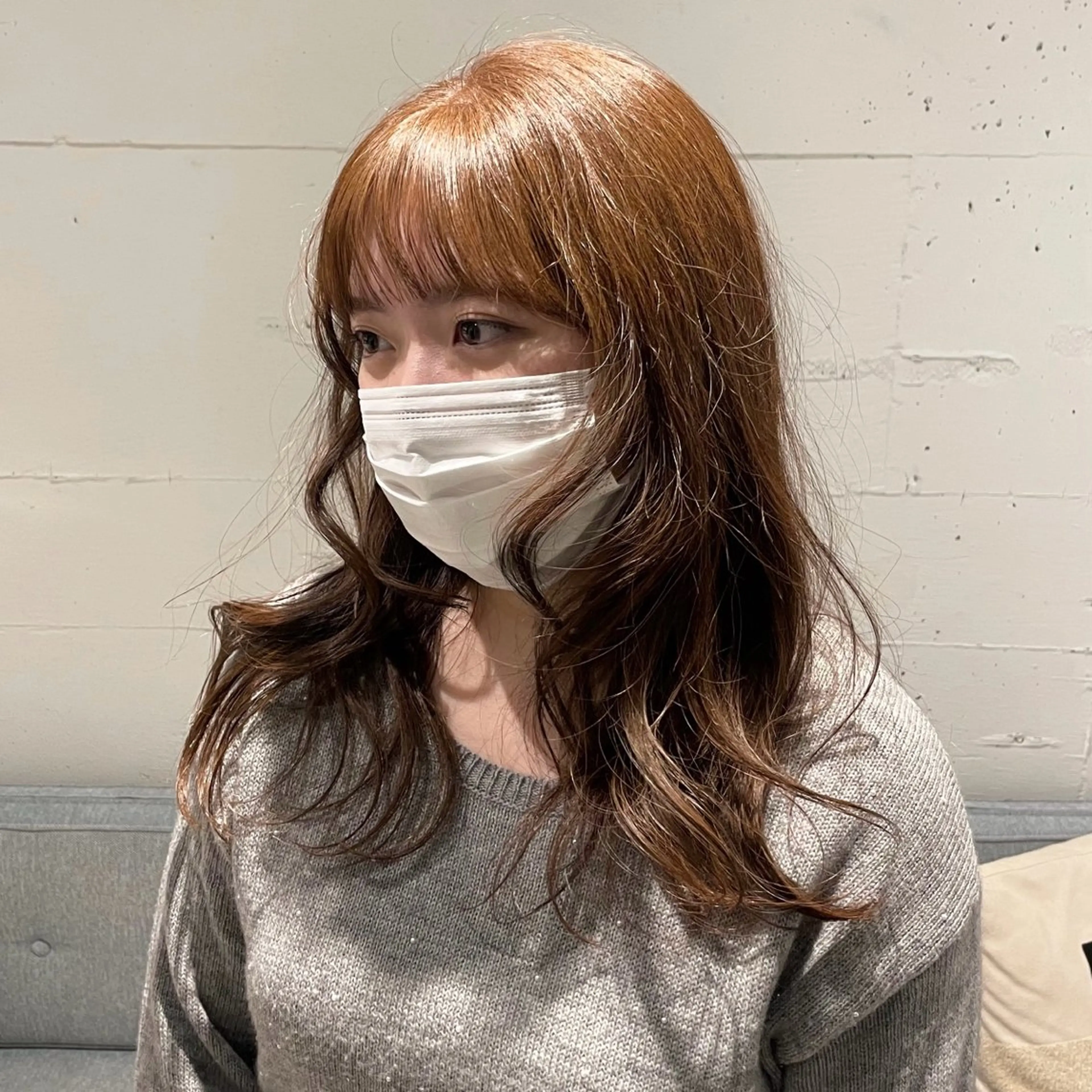 セミロング ヘアカラー トリートメント 暖色カラー / rio🐏 / 目黒のヘアスタイル