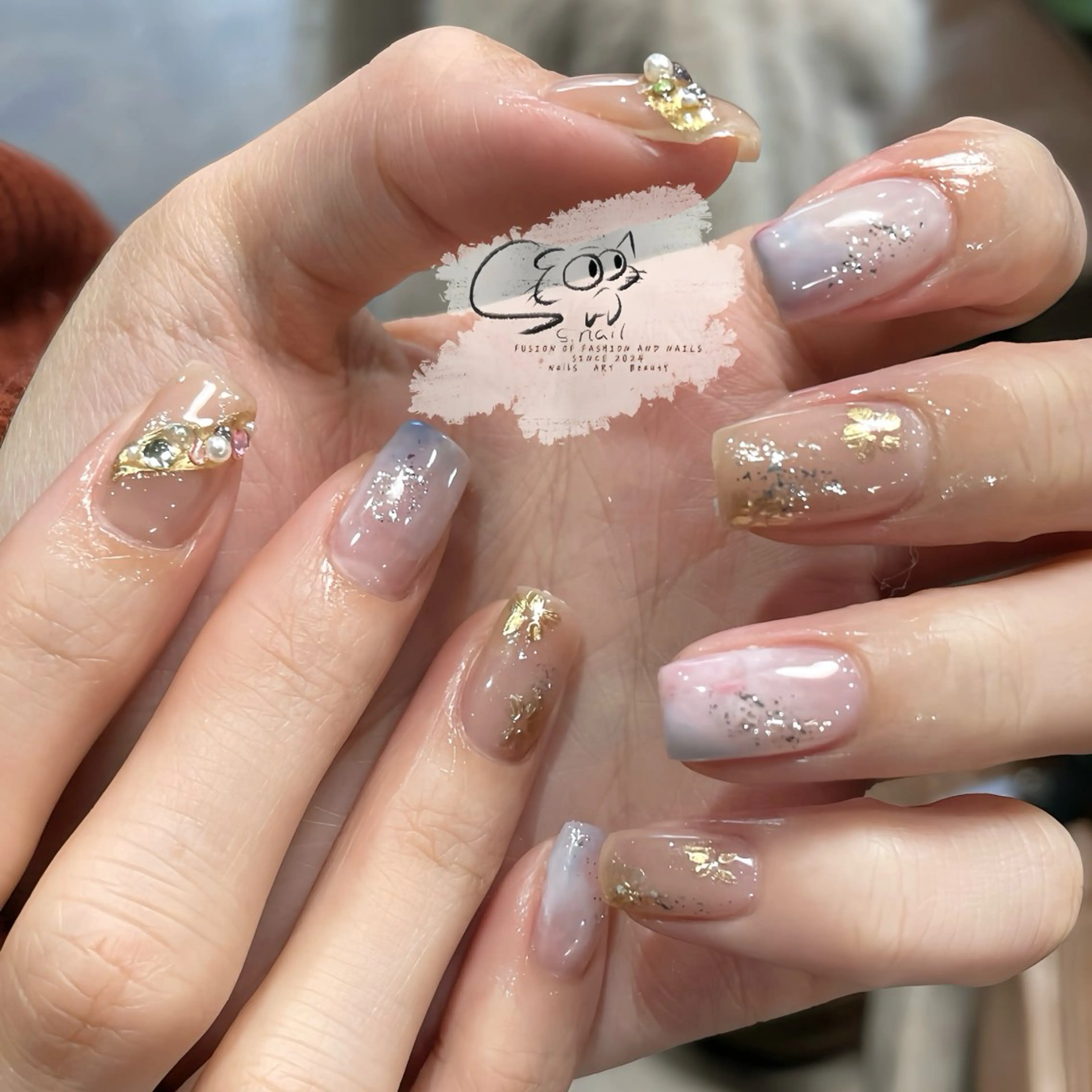ネイル チークネイル フレンチネイル グラデーション マグネットネイル ワンカラーネイル ハンドネイル S.nail所属・S.nail _のネイルデザイン
