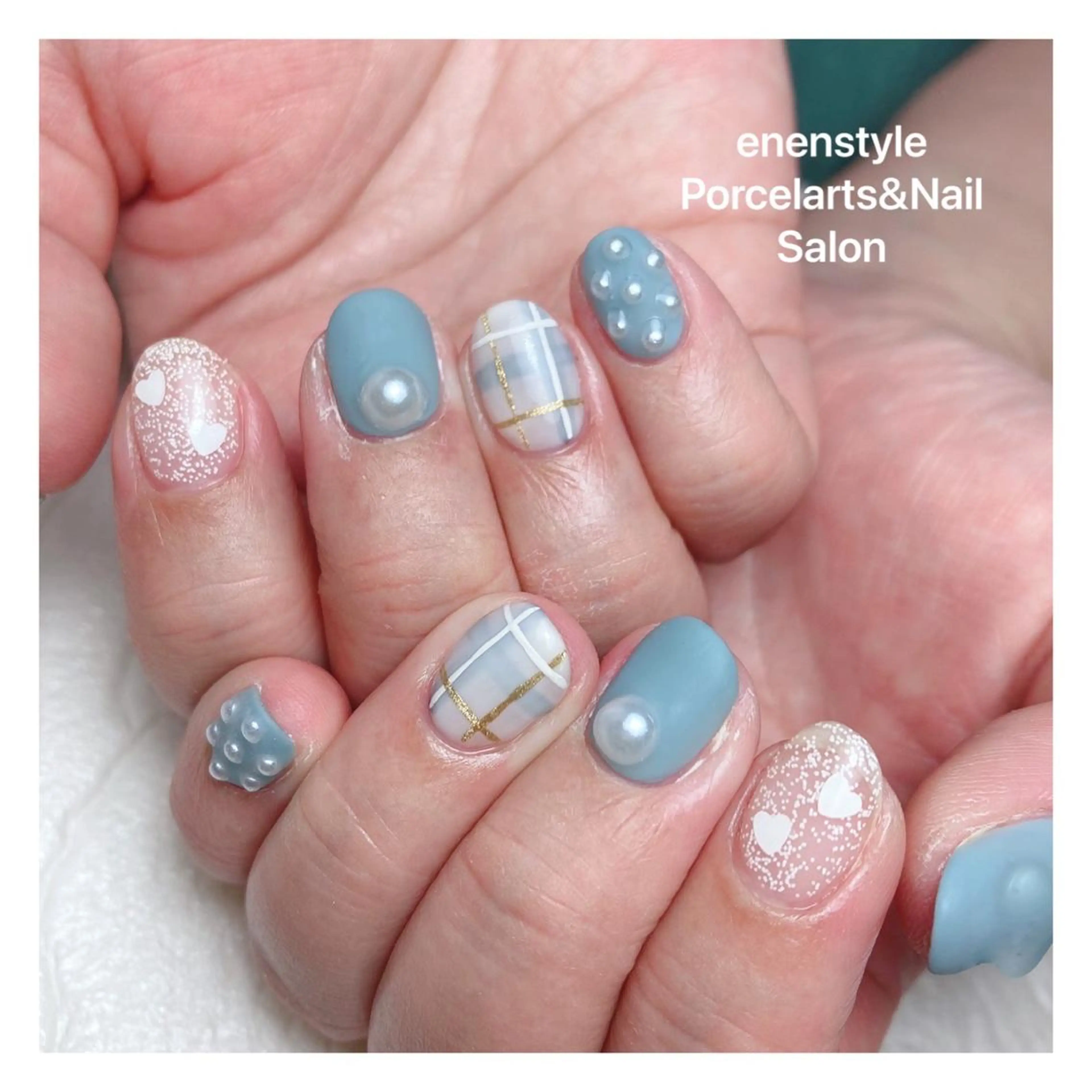 ミディアム ネイル 👑enen style👑のネイルデザイン