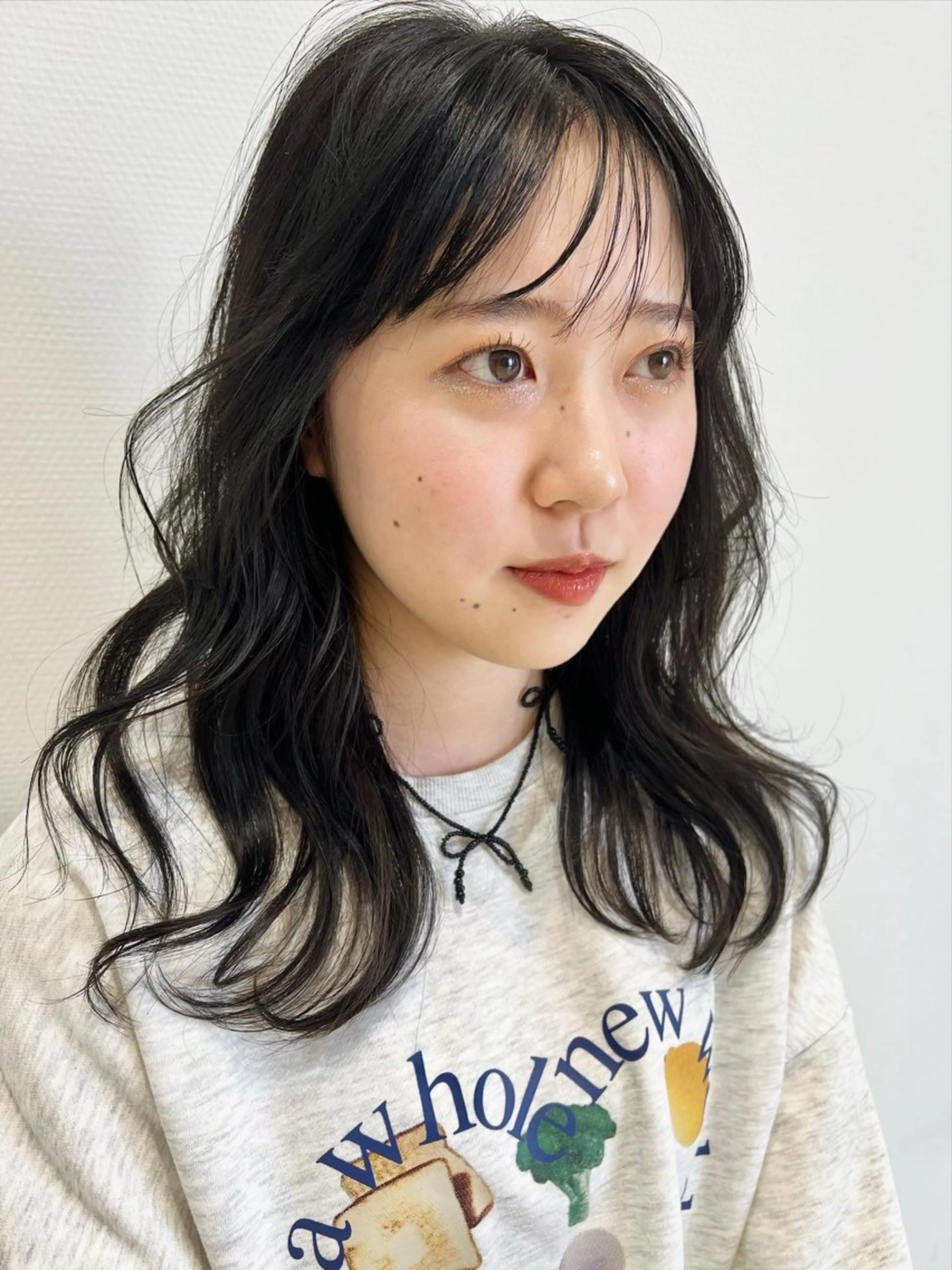 セミロング カラー カット ヘアカラー トリートメント 韓国風スタイル 🍓MIZUKI🍓のヘアスタイル