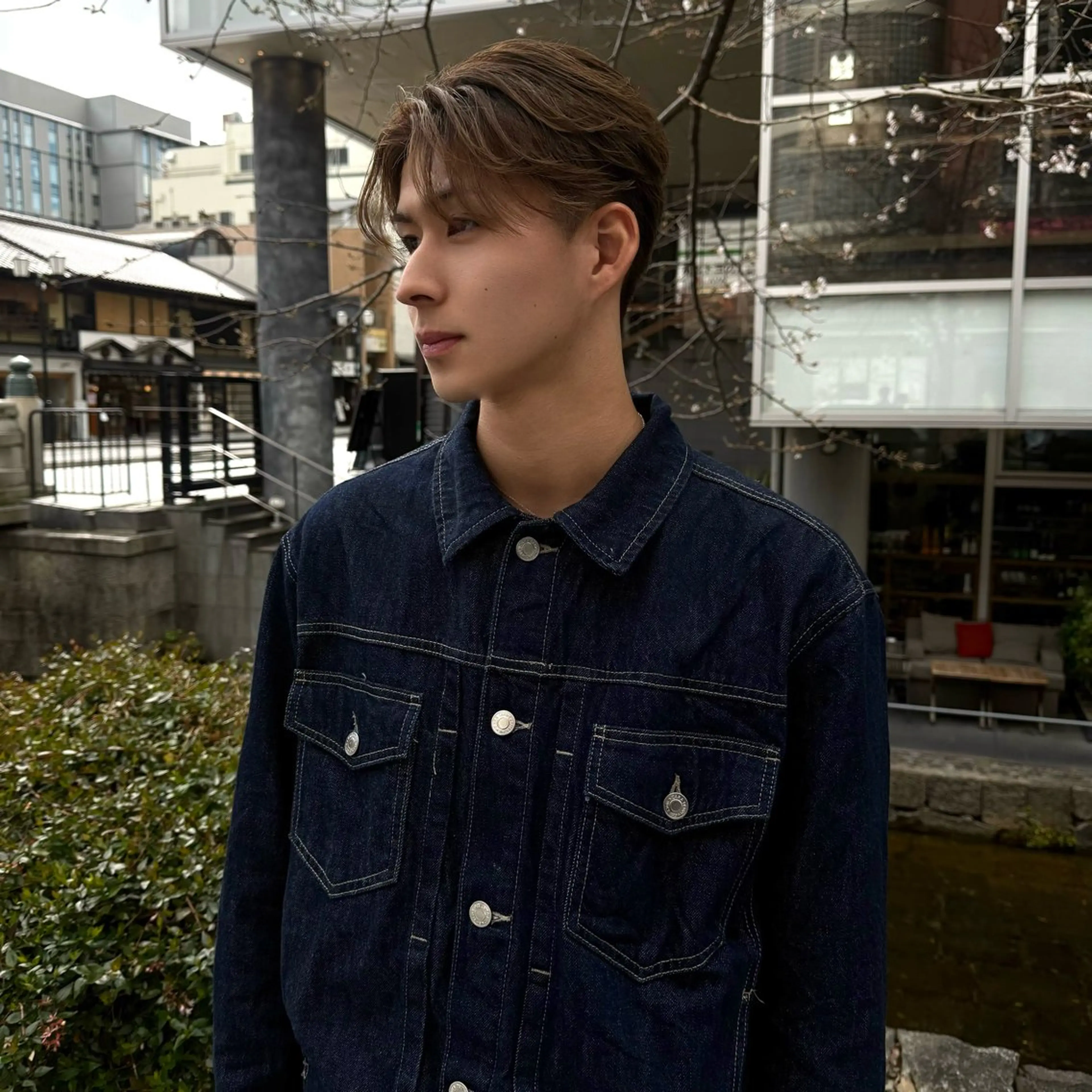 ショート メンズ カット トリートメント 希佳/メンズ ハイトーンカラーのヘアスタイル