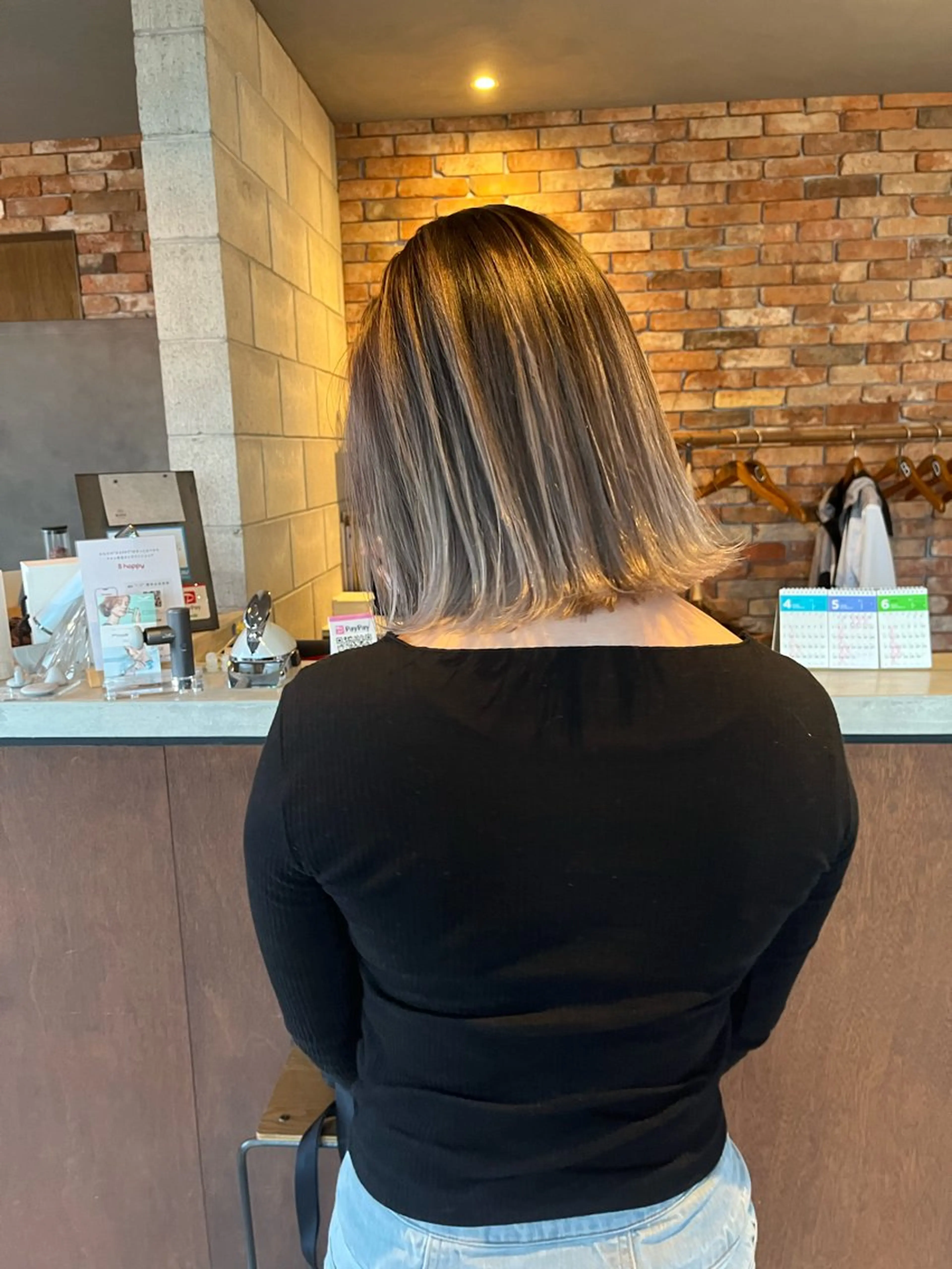 ミディアム カラー ヘアカラー トリートメント 岡崎/髪質改善/ ハイトーン/鈴木進のヘアスタイル