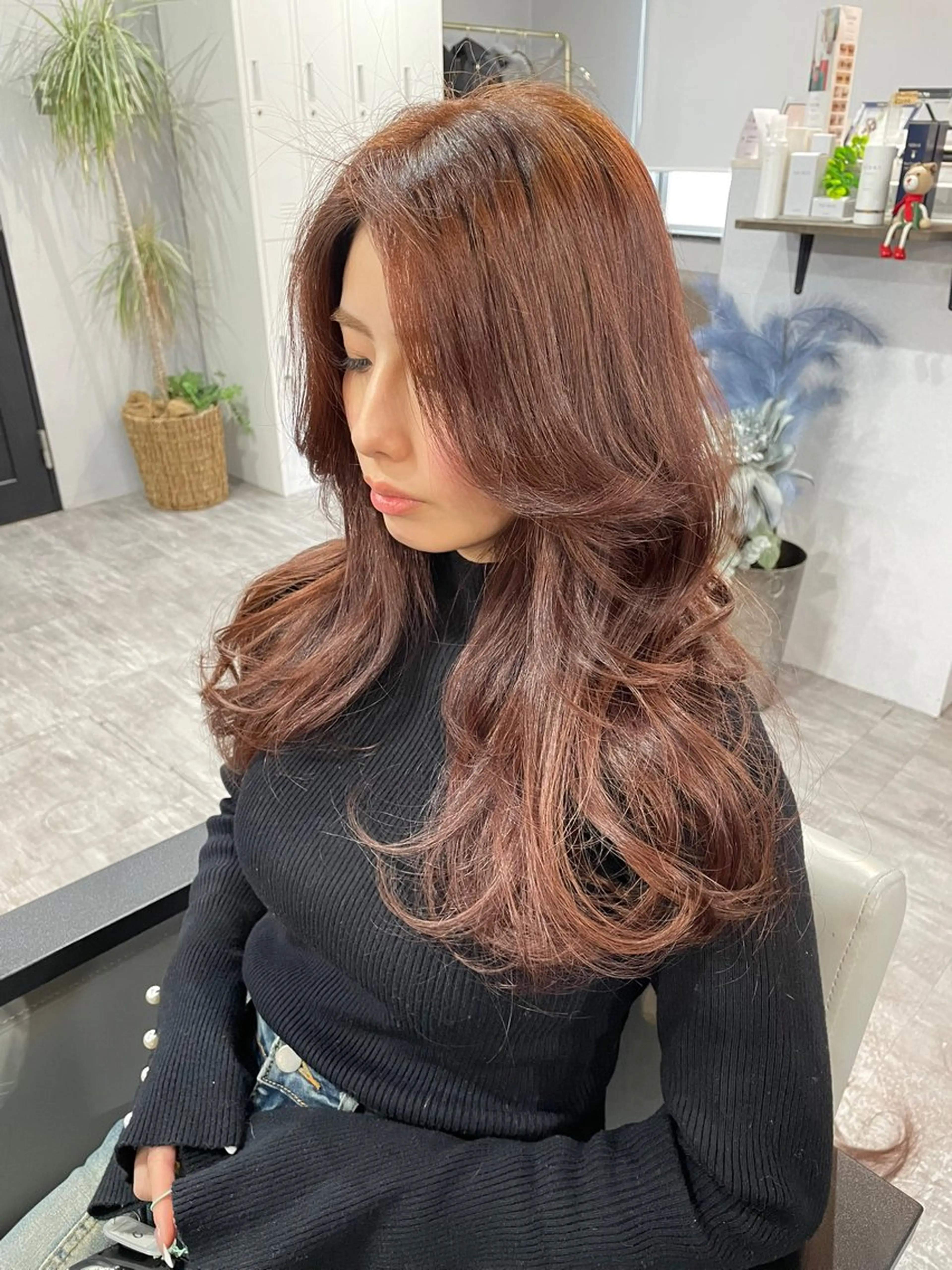 ロング カット ヘアカラー sherry【シェリー】所属・3/21空きあり💛 miho  大国町のヘアスタイル
