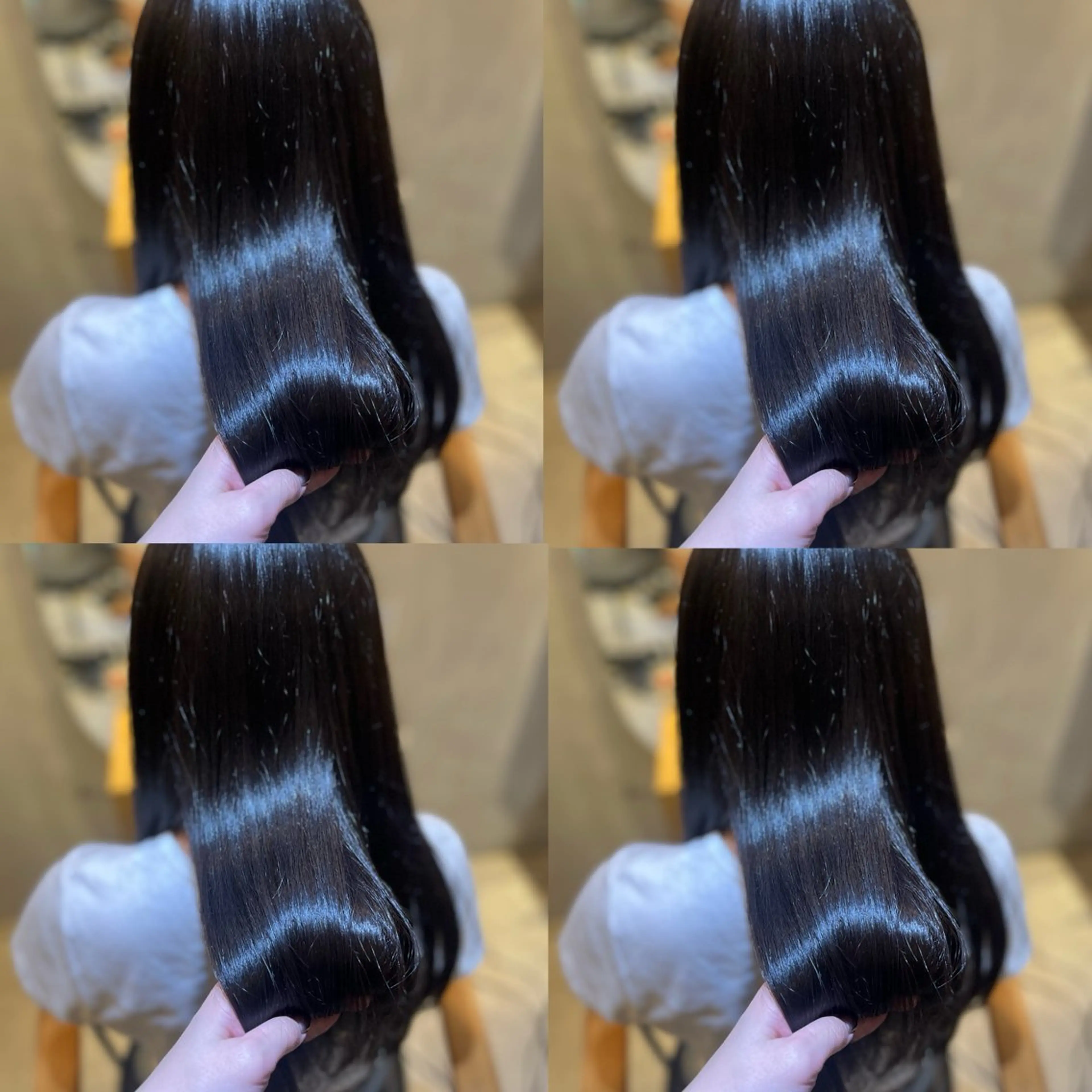 ロング カラー パーマ 透明感カラー 髪質改善 レイヤーカット ロング 縮毛矯正 カット 縮毛矯正 トリートメント ラフィスヘアードープ所属・👑髪質改善wカラー /ハイトーン/アユカのヘアスタイル