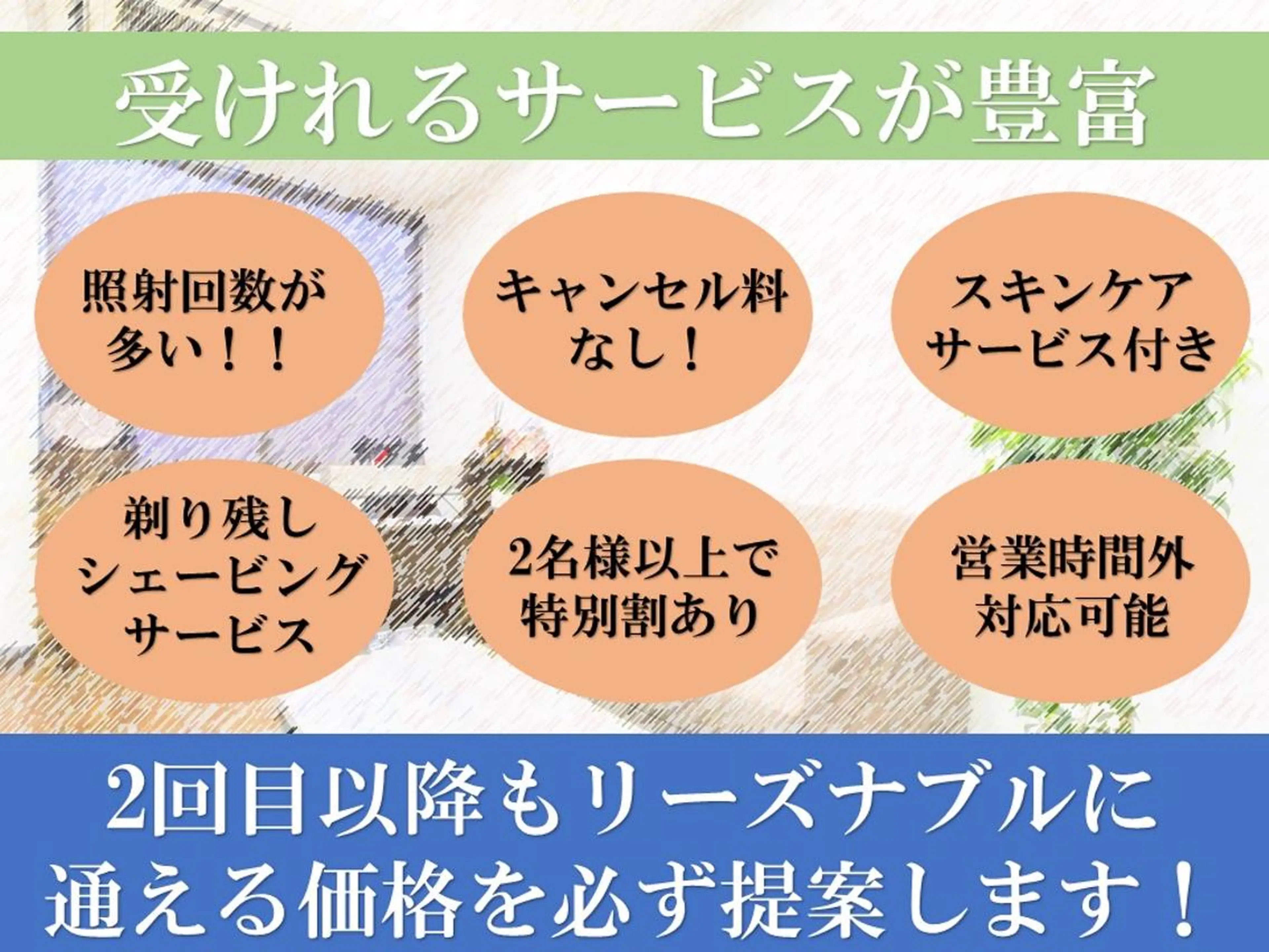 メンズ men's脱毛 memoryのエステ・リラクイメージ