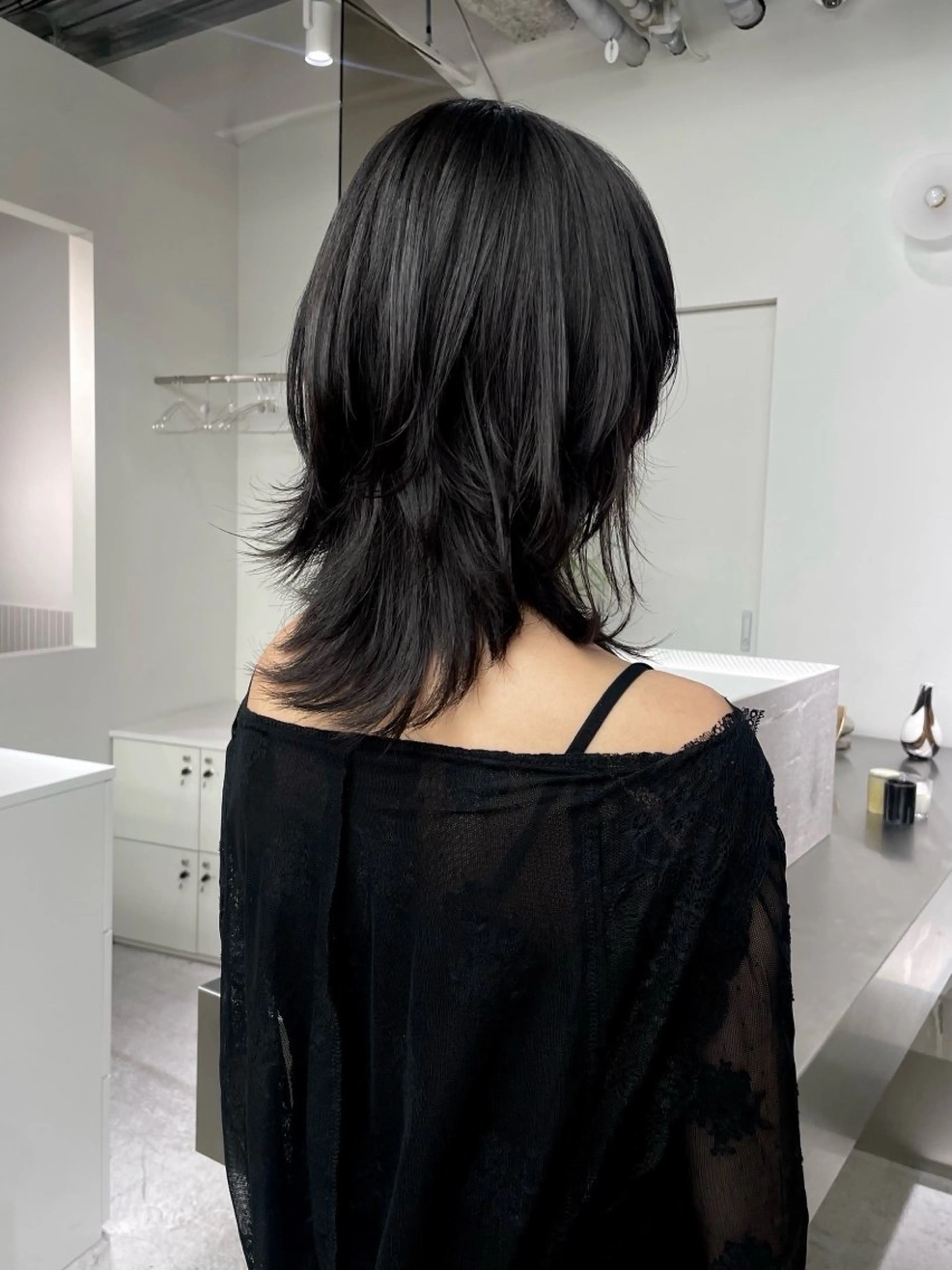 ミディアム stén所属・HARUKA/原宿 ハイトーン/レイヤーのヘアスタイル