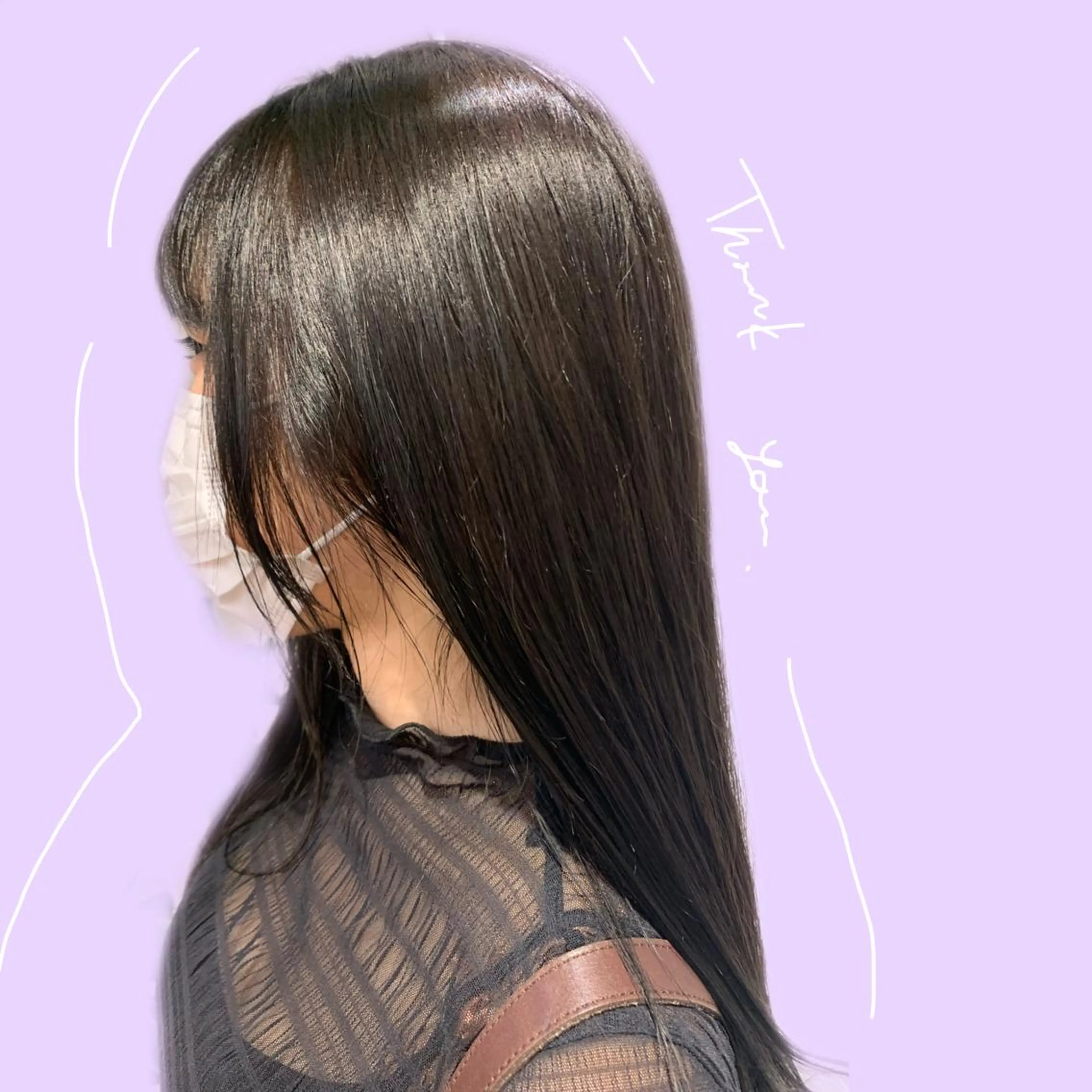 ロング カラー 顔周りカット 韓国風ヘア ロング 小顔カット 🫧 みゆ🫧のその他イメージ