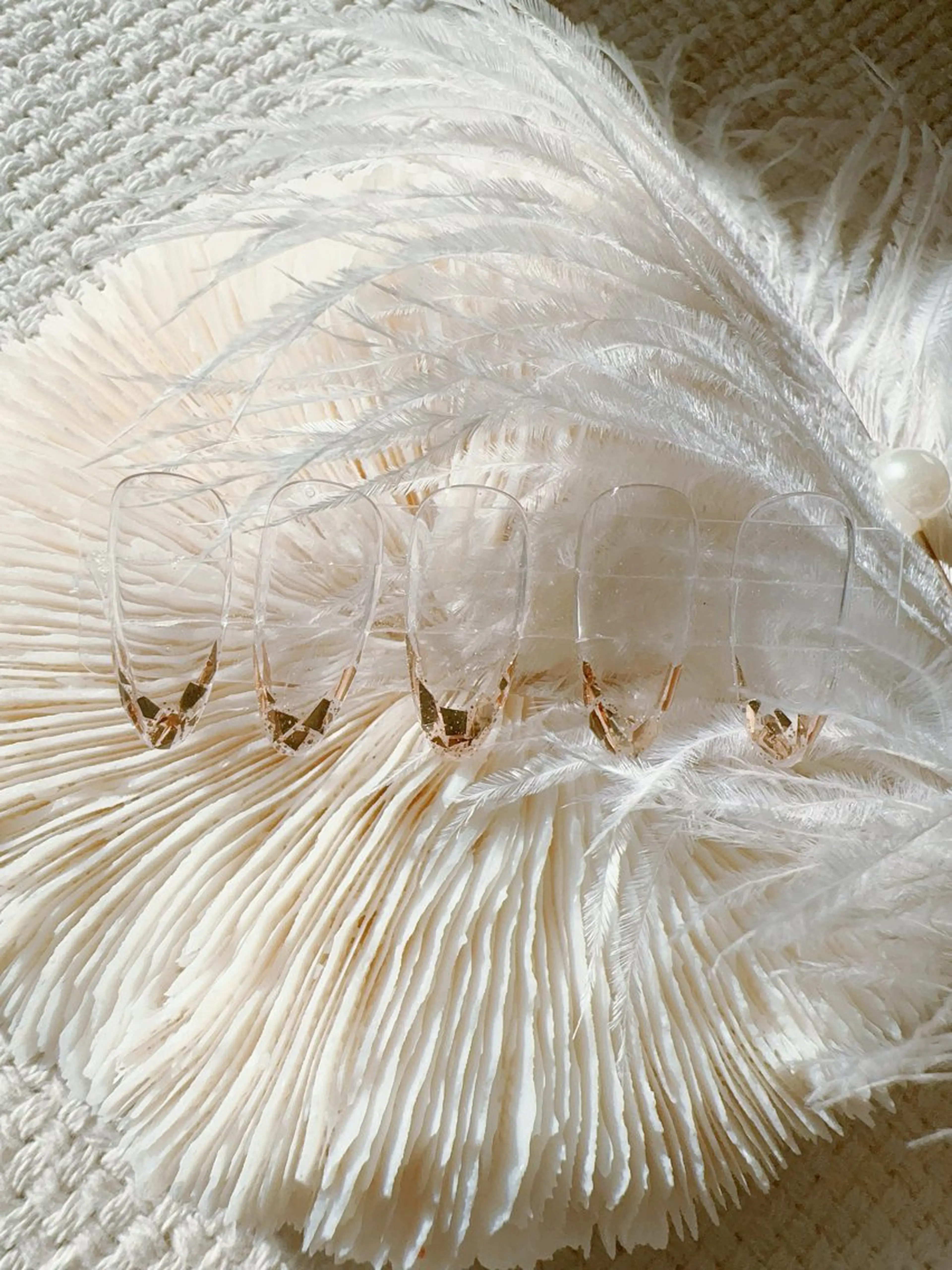 ガラスフレンチ。(初回ジェルオフ無料ケア込み)再来他店オフ＋500円。　色変更ok👌一色追加別途料金＋500円。の写真