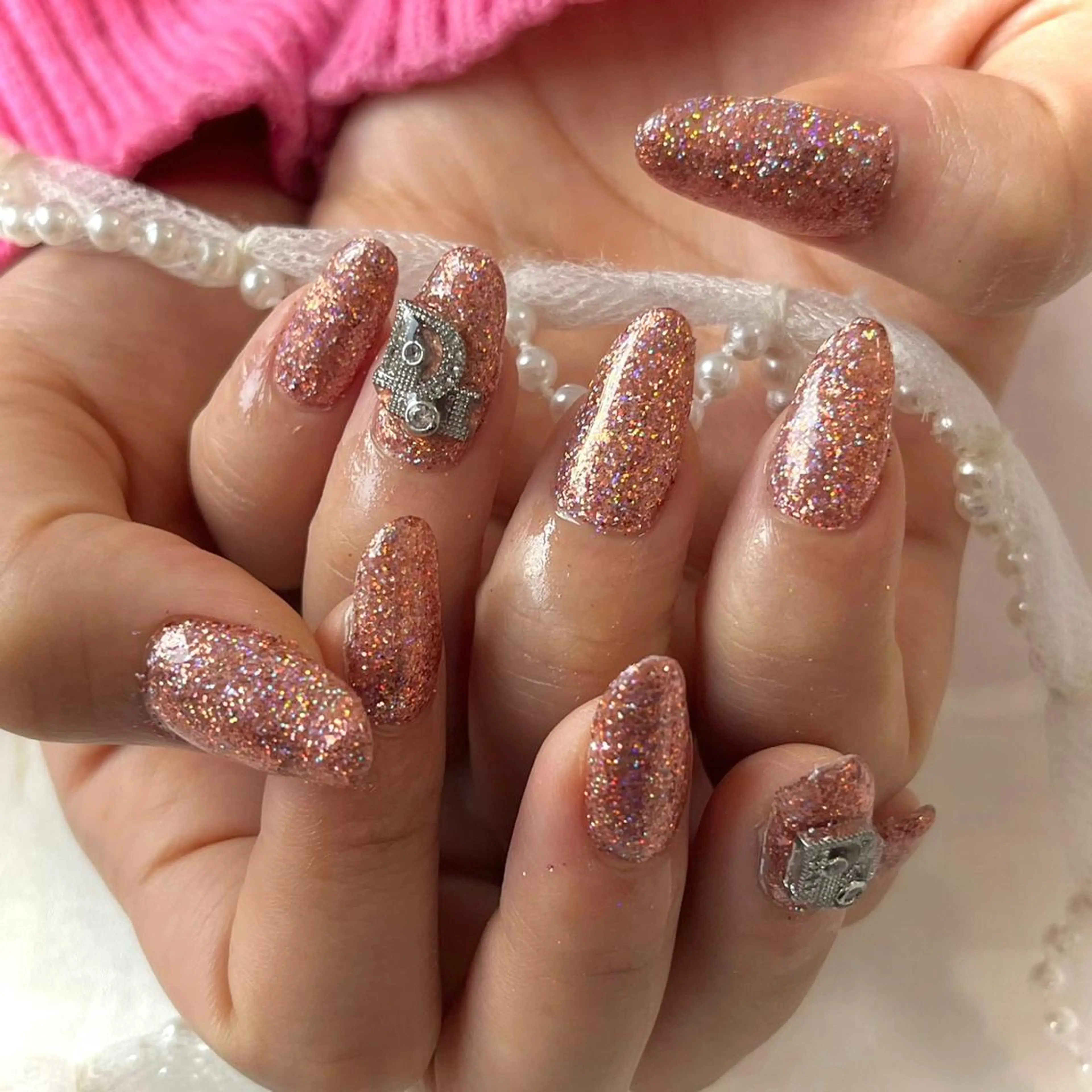 ネイル フラッシュネイル キラキラネイル 韓国ネイルサロン Miuのネイルデザイン